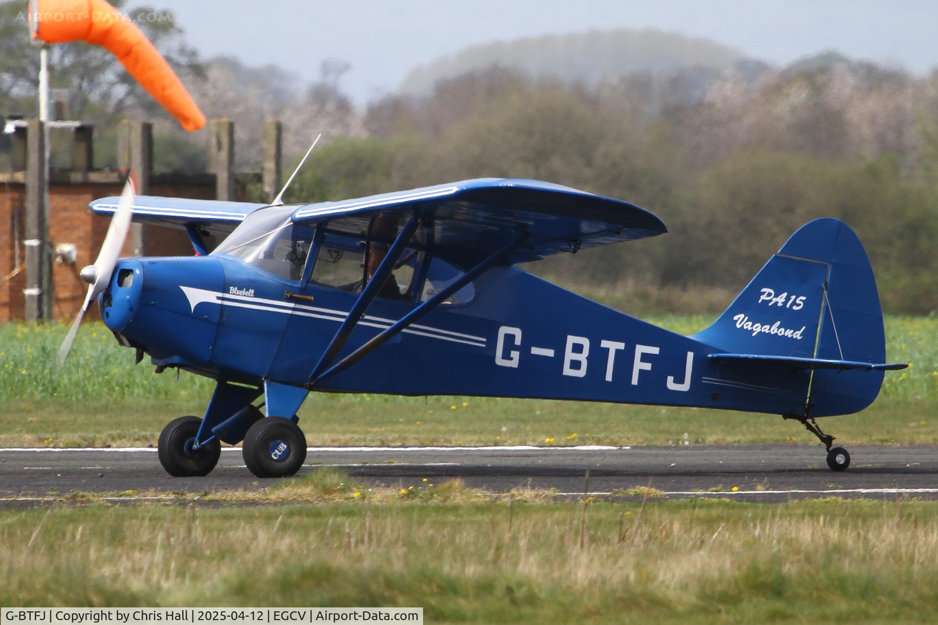 G-BTFJ, 1948 Piper PA-15 Vagabond Vagabond C/N 15-159, Vintage Piper fly in, Sleap