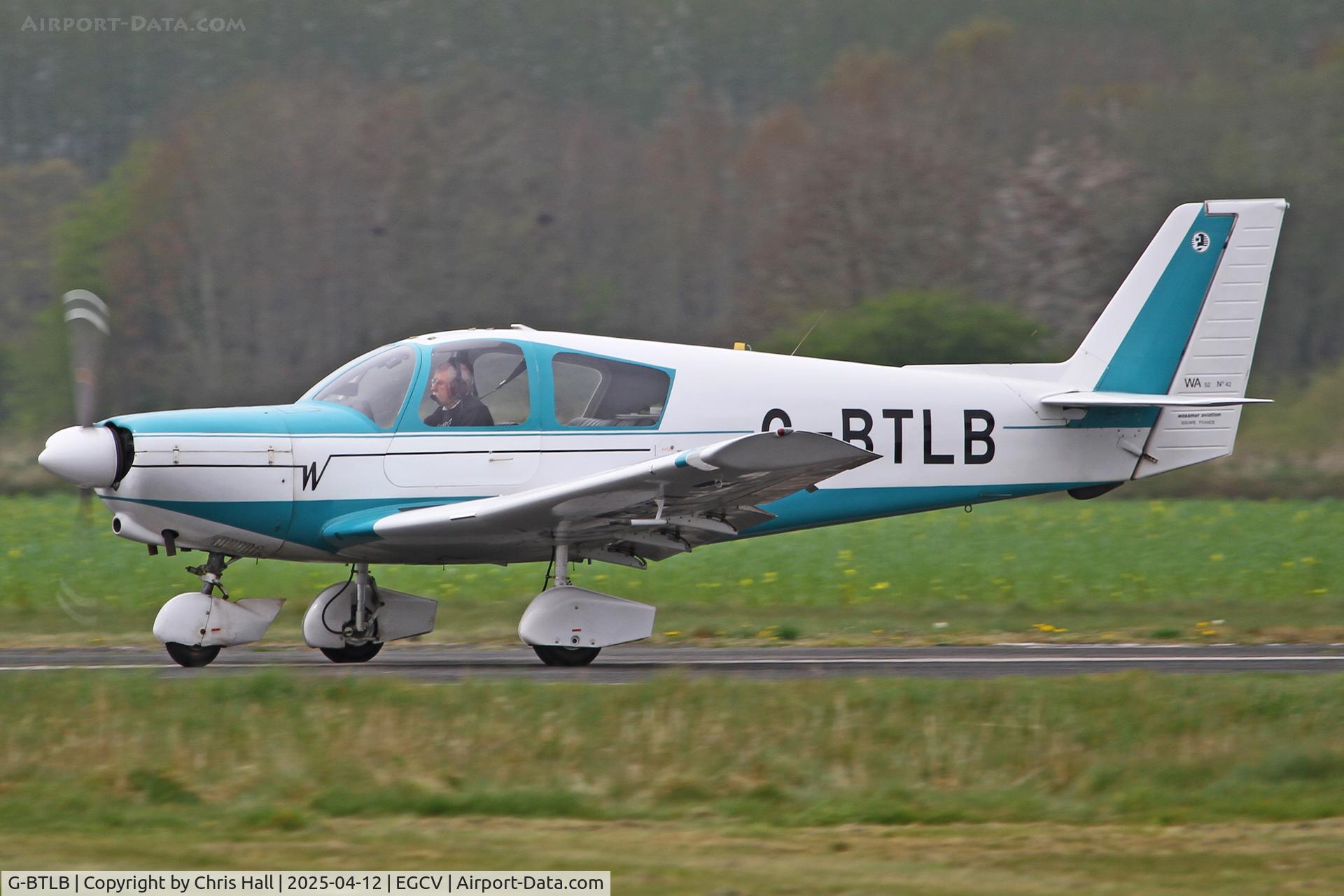 G-BTLB, 1972 Wassmer WA-52 Europa C/N 42, Vintage Piper fly in, Sleap