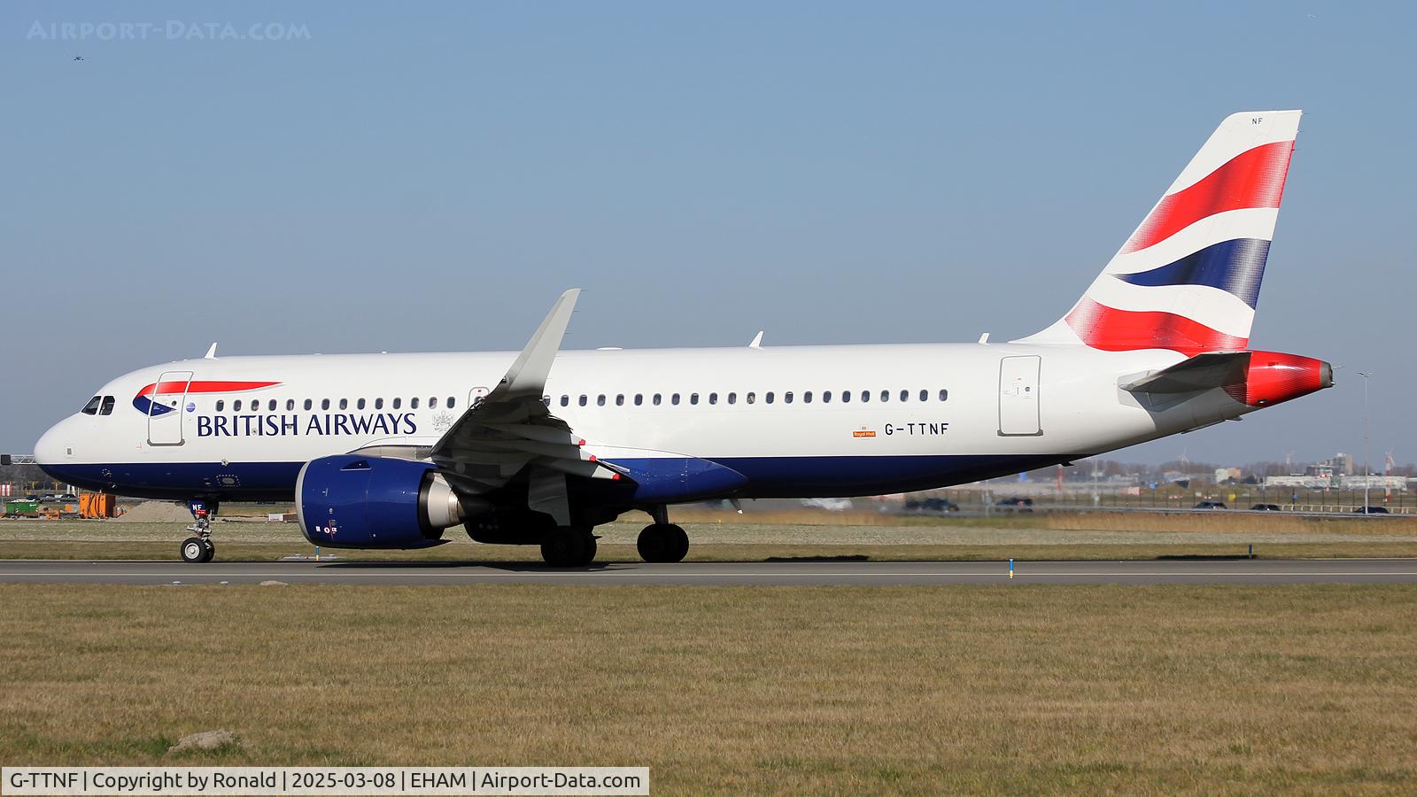 G-TTNF, 2018 Airbus A320-251N C/N 8408, at eham