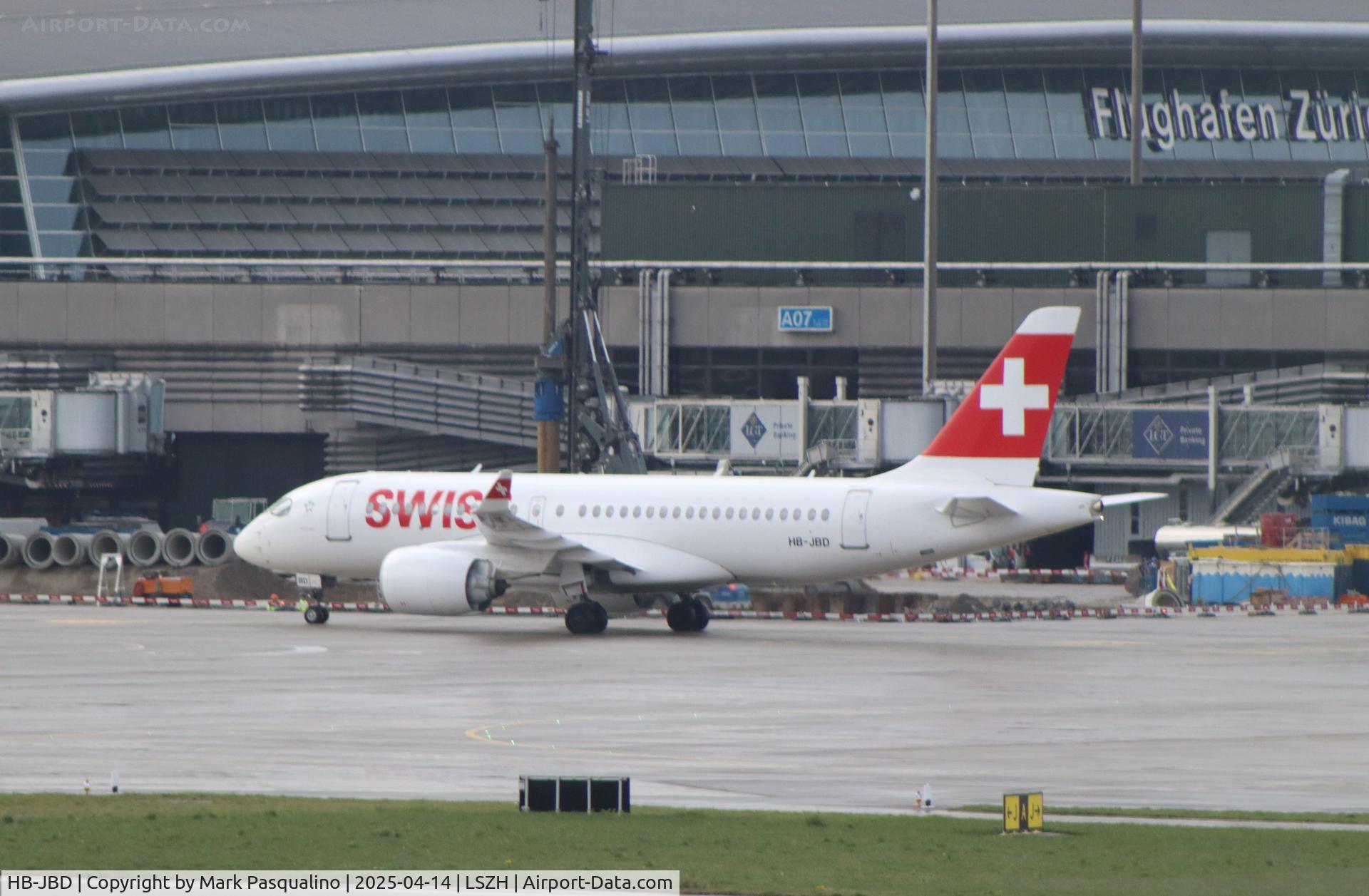 HB-JBD, 2016 Bombardier CSeries CS100 (BD-500-1A10) C/N 50013, Airbus A220-371