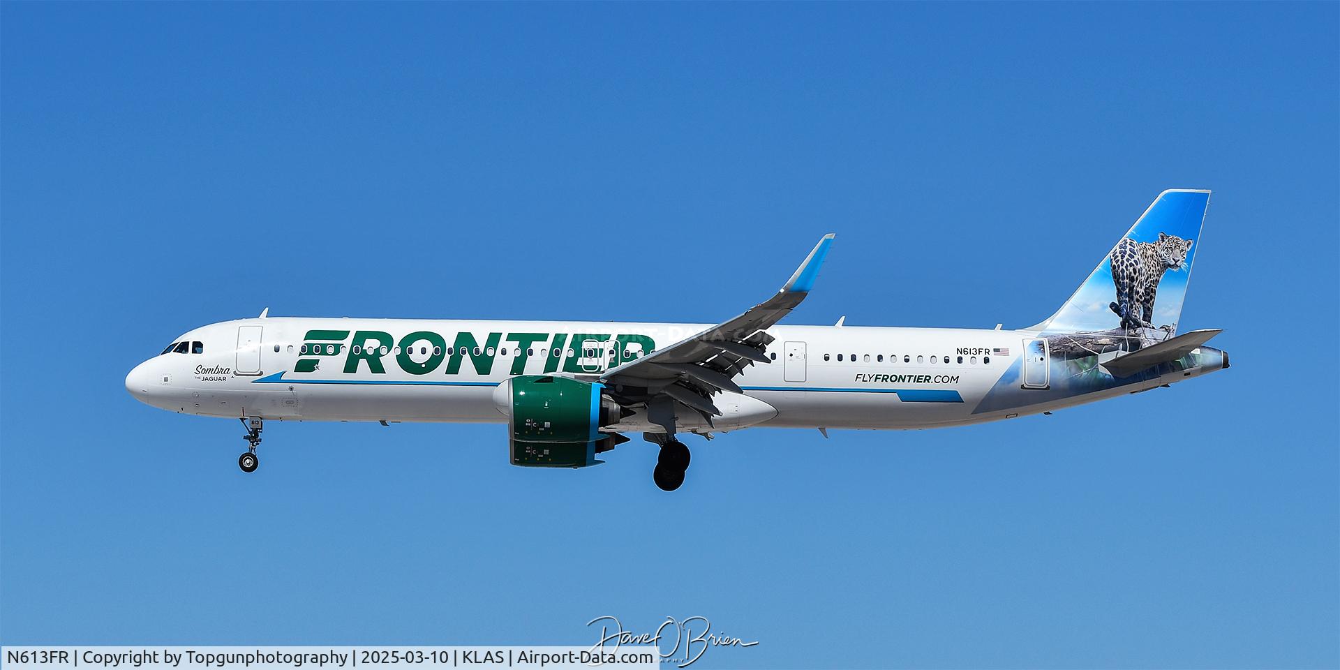 N613FR, 2023 Airbus A321-271NX C/N 11247, Landing at Harry Reid International