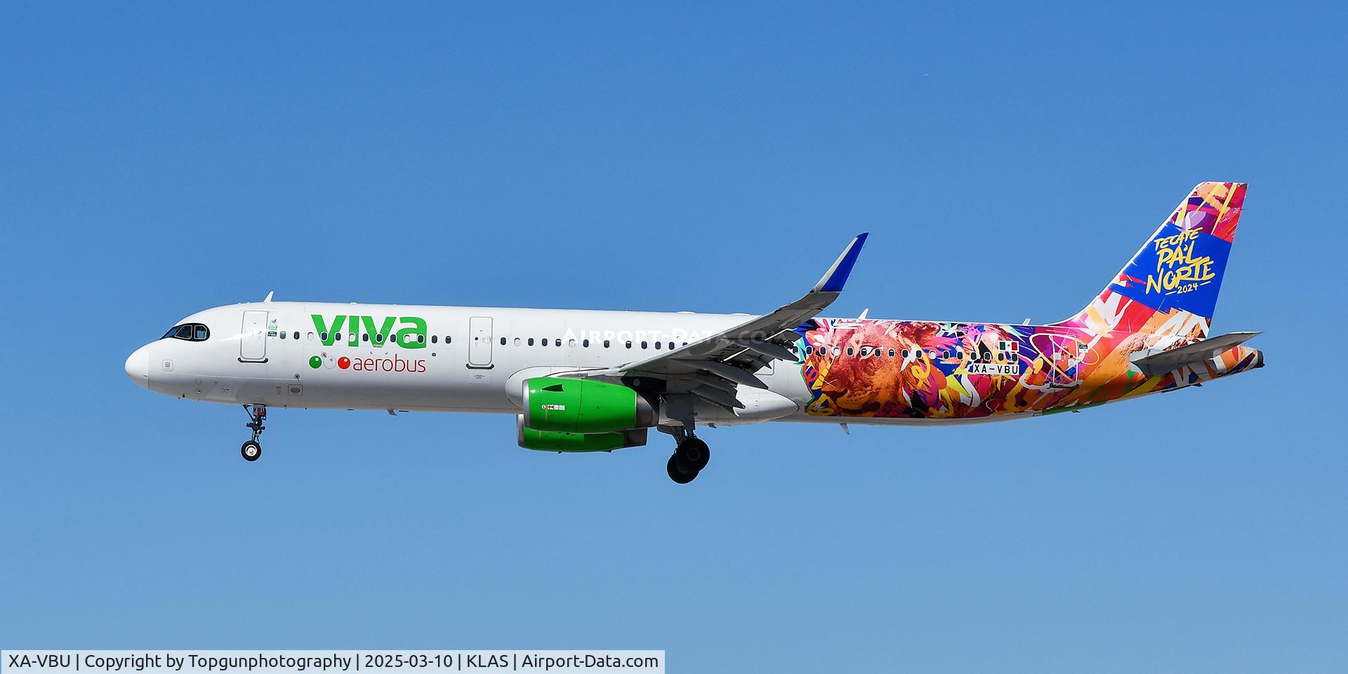 XA-VBU, 2016 Airbus A321-231 C/N 7191, Landing at Harry Reid International