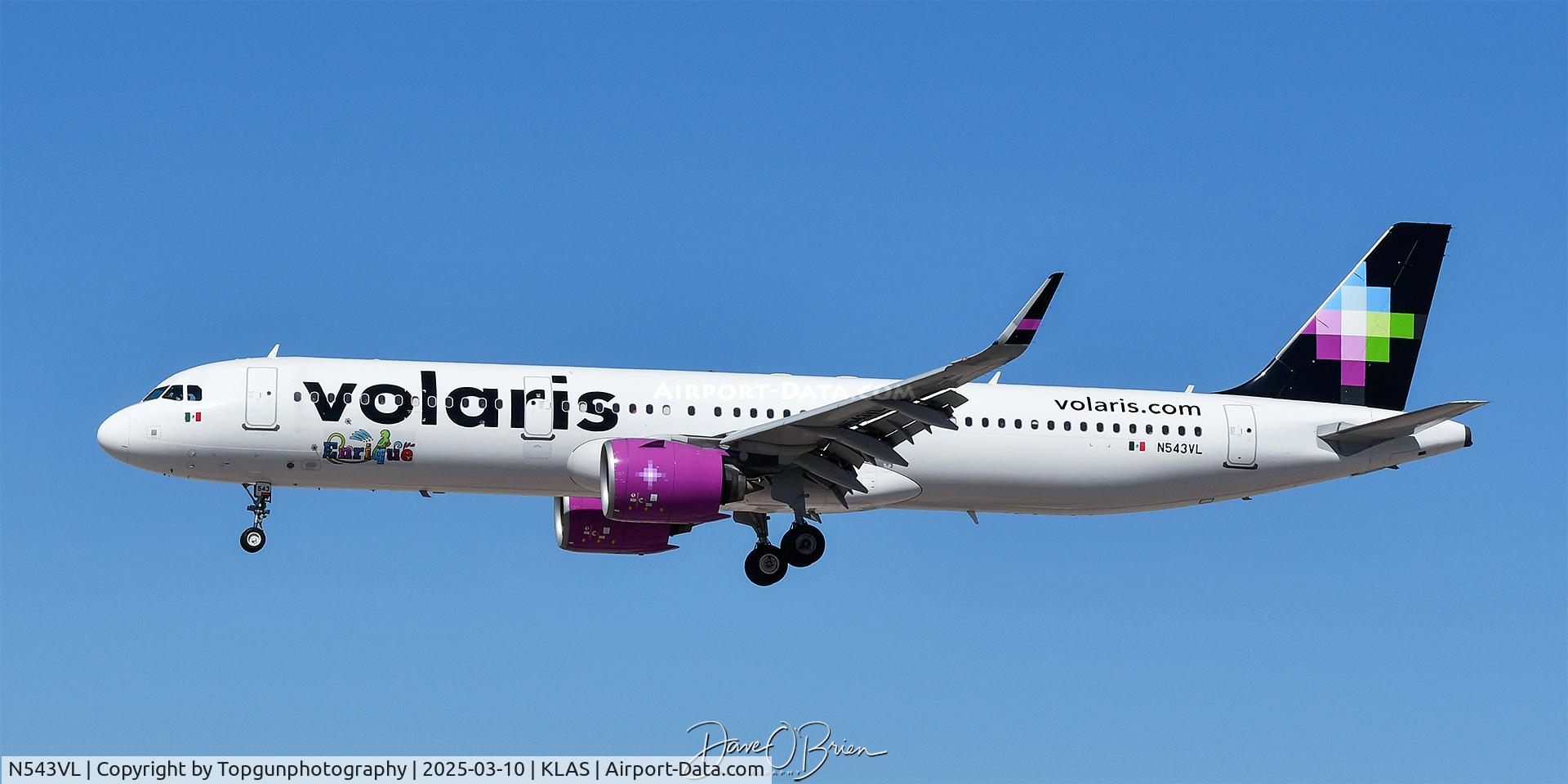 N543VL, 2019 Airbus A321-271N C/N 9070, Landing at Harry Reid International
