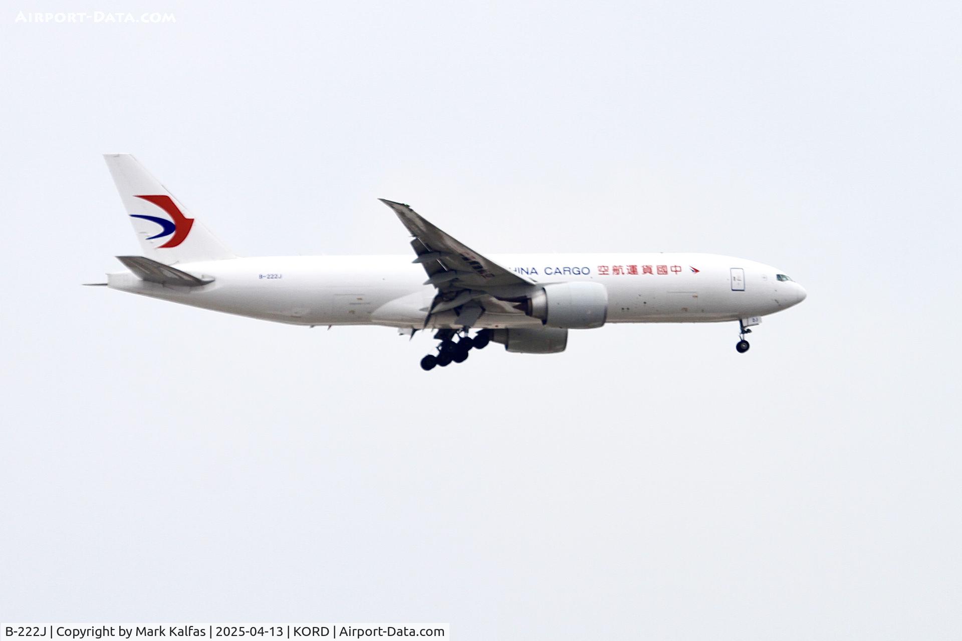 B-222J, 2022 Boeing 777-F C/N 67770, B-77L China Cargo Airlines Boeing 777-F6N B-222J arriving 10C KORD