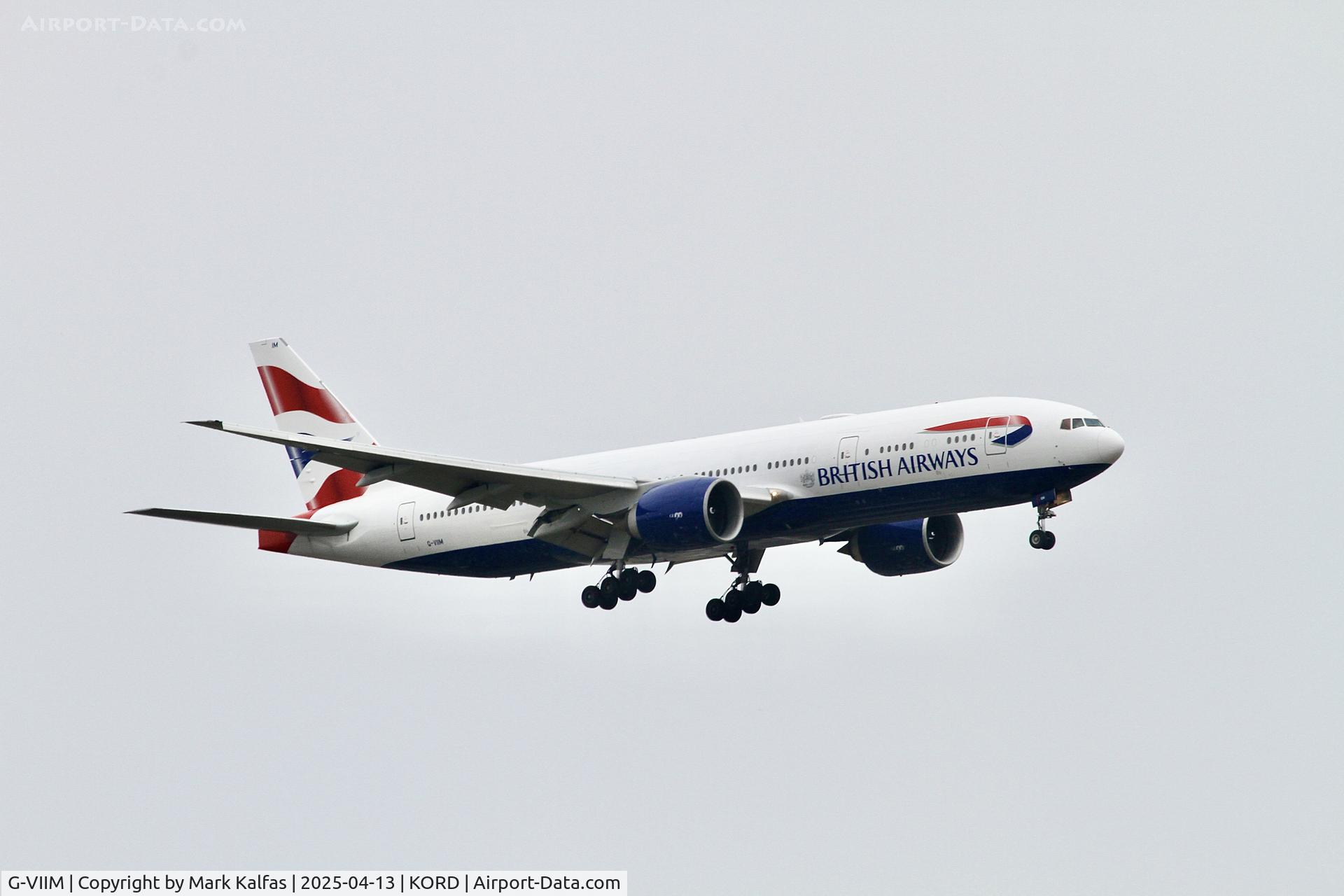 G-VIIM, 1998 Boeing 777-236/ER C/N 28841, B772 British Airways Boeing 777-236ER G-VIIM arriving 10C KORD.