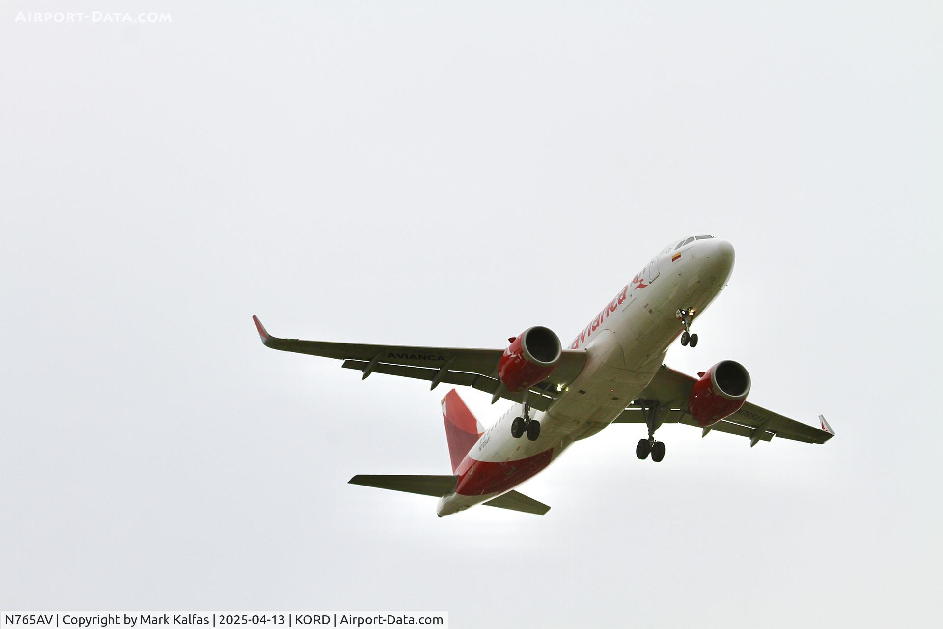 N765AV, 2017 Airbus 320-251N C/N 7928, A20N Avianca Airbus 320-251N N765AV 10C approach KORD