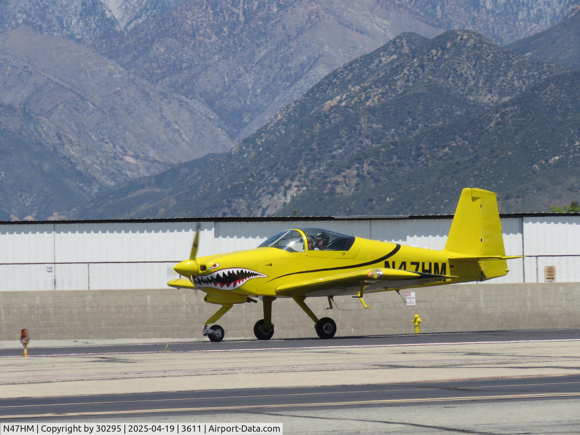 N47HM, 2020 Vans RV-7A C/N 74610, Taking off