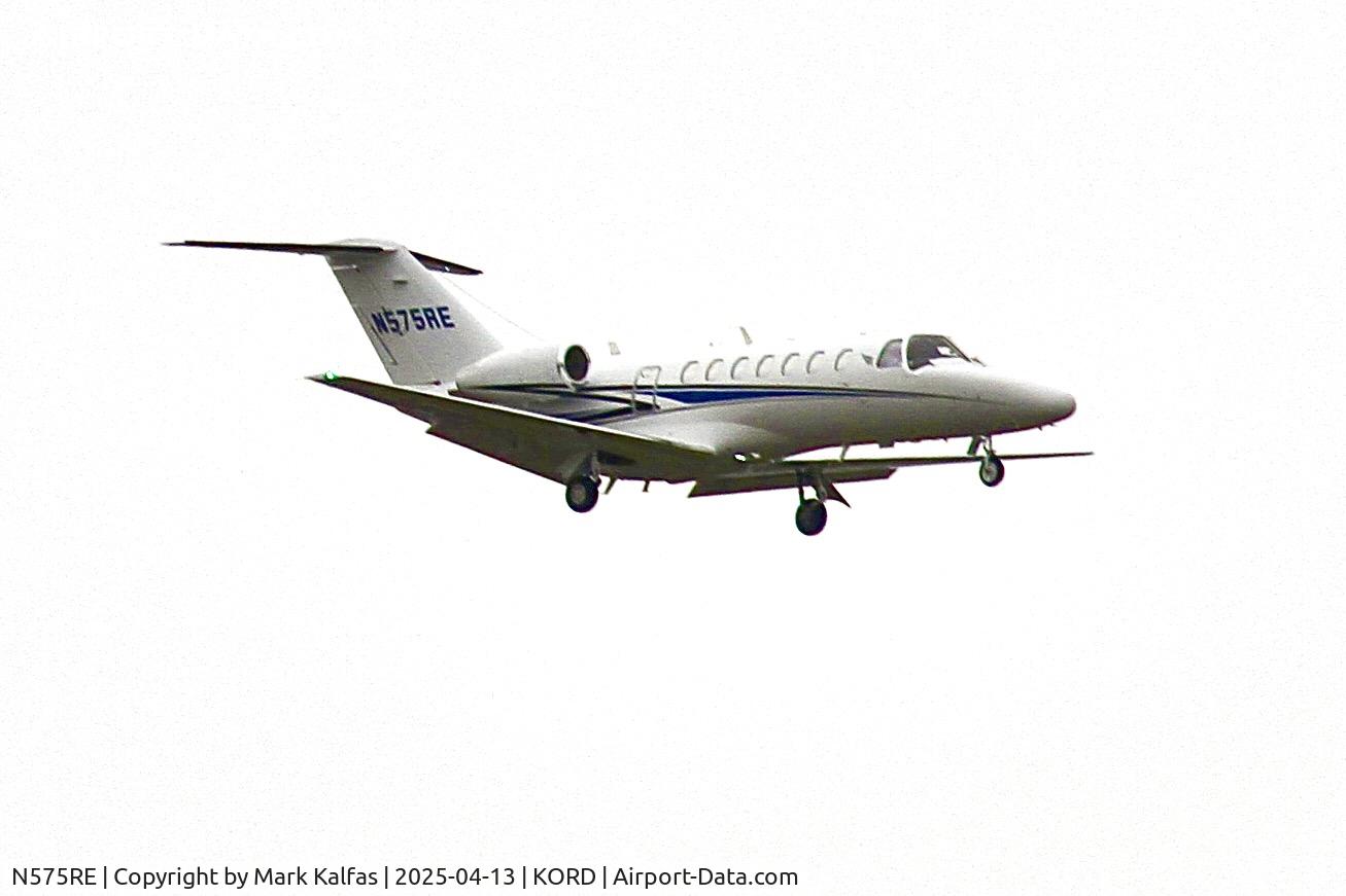 N575RE, 2018 Cessna 525B CitationJet CJ3 C/N 525B0560, C25B R&E Global Llc CitationJet CJ3 N575RE, 0C approach KORD