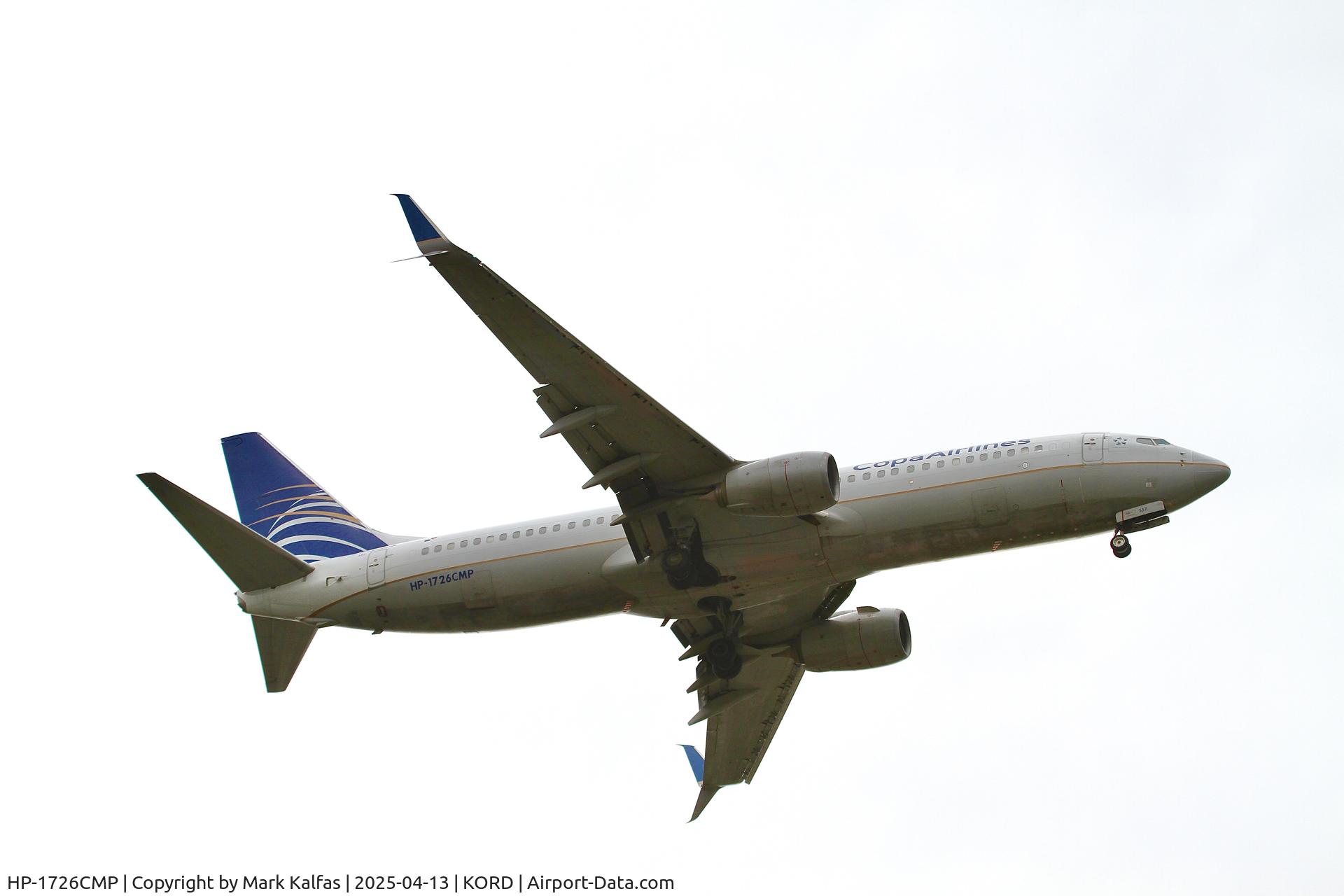HP-1726CMP, 2012 Boeing 737-86N C/N 38024, B738 Copa Airlines  Boeing 737-86N HP-1726CMP 10R approach KORD
