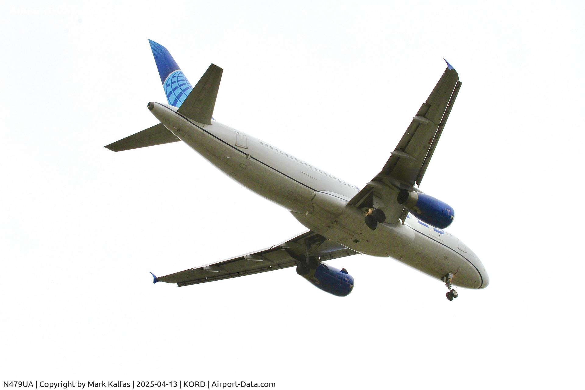 N479UA, 2001 Airbus A320-232 C/N 1538, A320 United Airlines Airbus A320-232 N479UA arriving 10R KORD