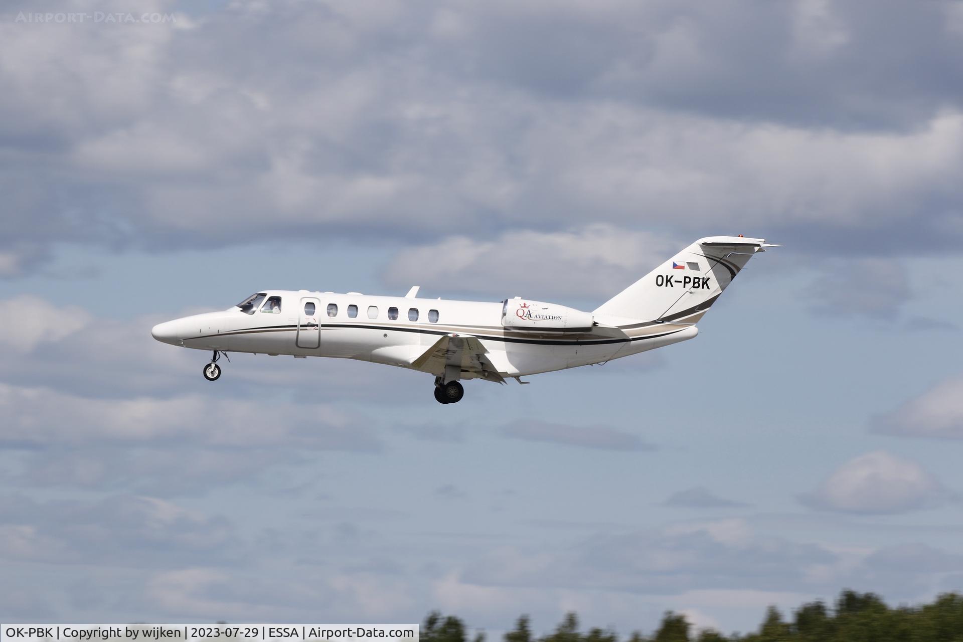 OK-PBK, 2008 Cessna 525B CitationJet CJ3 C/N 525B-0215, Rwy 26