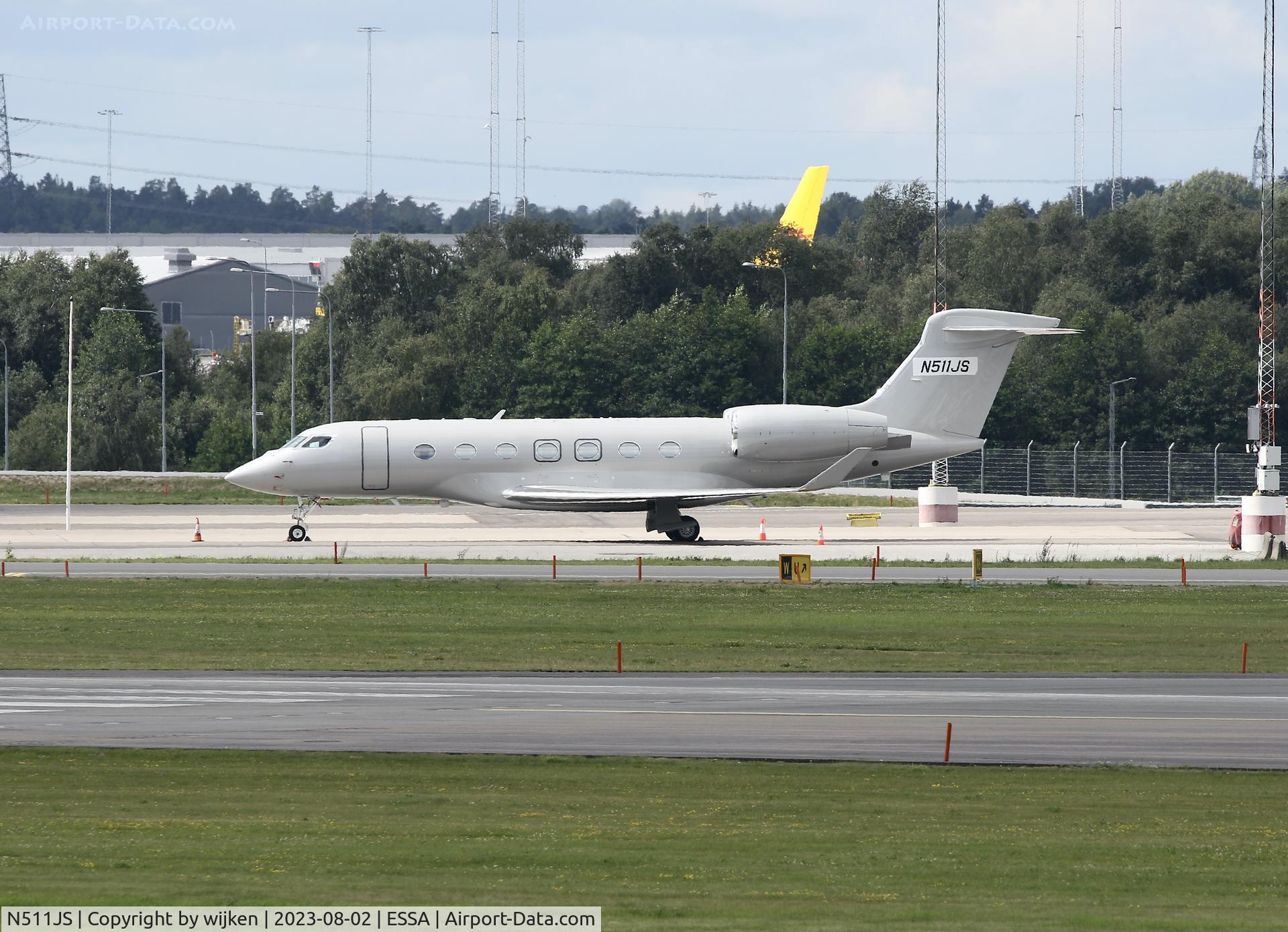 N511JS, 2020 Gulfstream Aerospace GVII-G500 C/N 72054, Ramp M