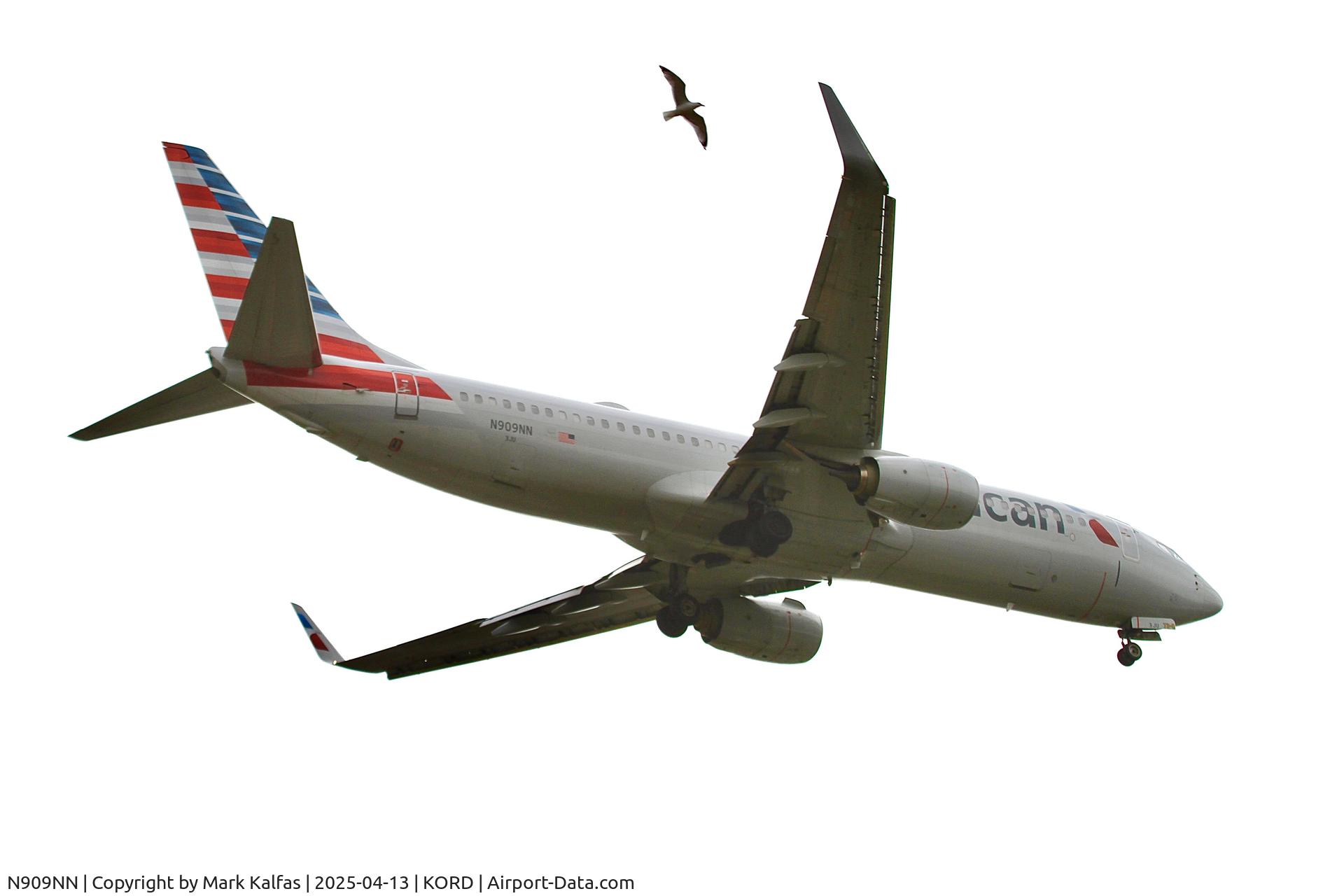 N909NN, 2012 Boeing 737-823 C/N 31159, B738 American Airlines  Boeing 737-823, N909NN 10R approach KORD.