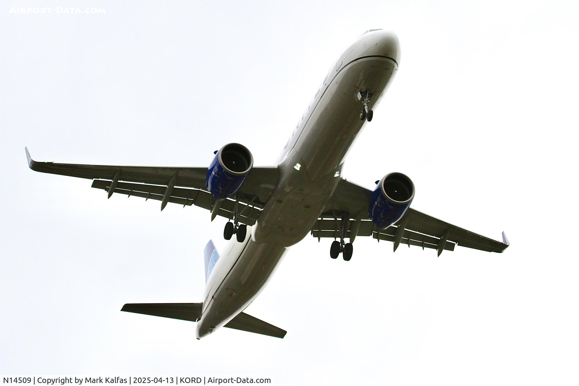 N14509, 2024 Airbus A321-271 NX C/N 11901, A21N United Airlines Airbus A321-271NX N14509 10R approach KORD