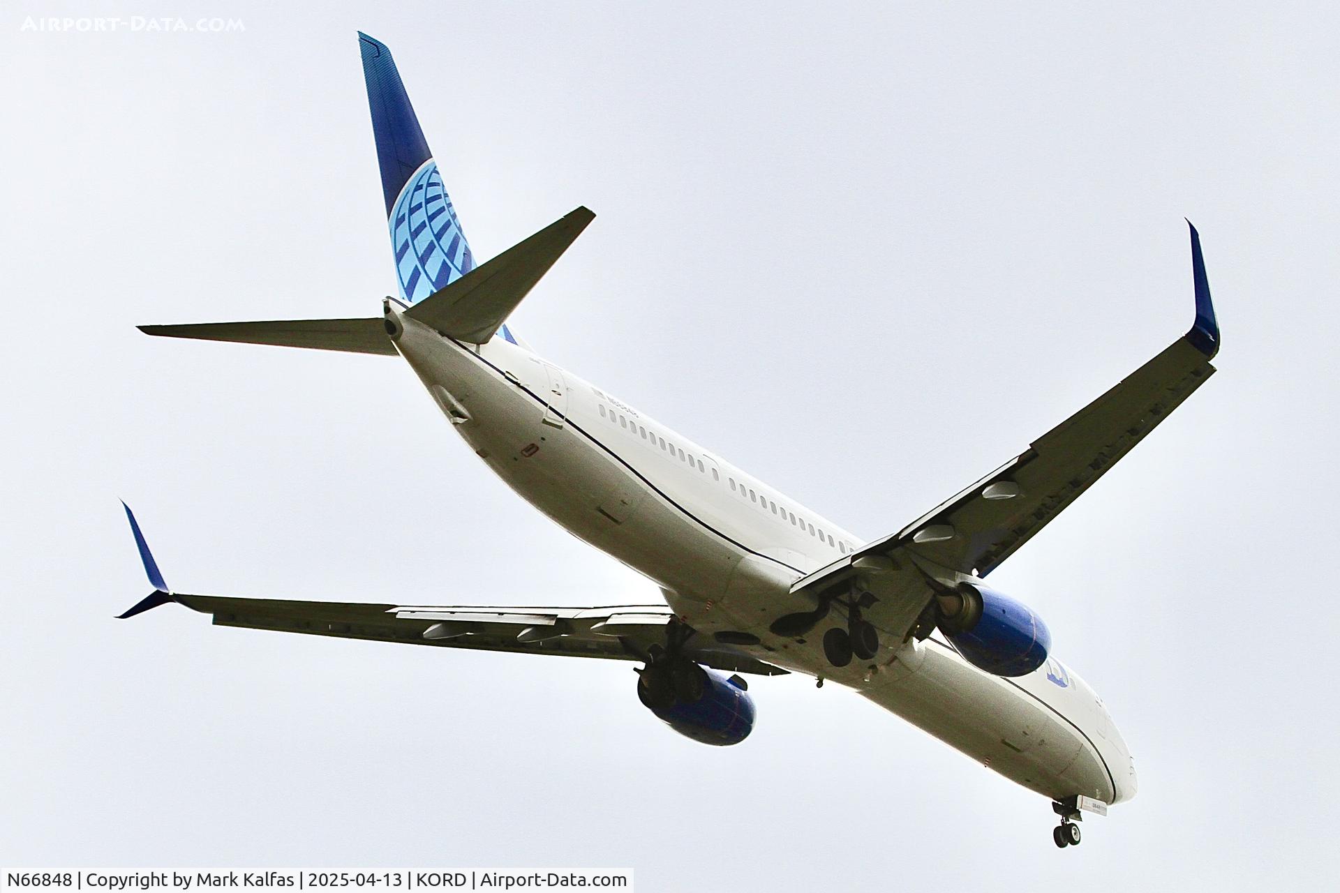 N66848, 2015 Boeing 737-924/ER C/N 42188, B739 United Airlines Boeing 737-924/ER N66848 10R approach KORD