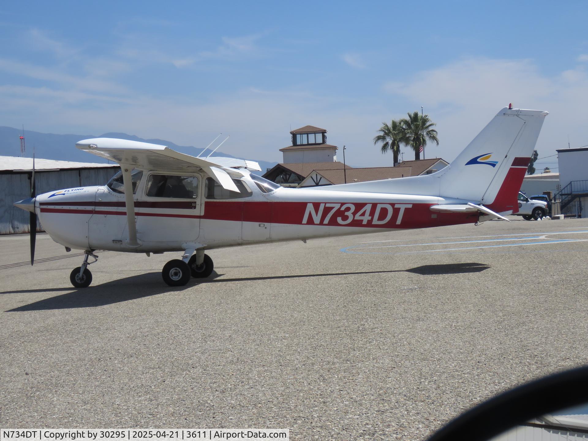 N734DT, 1977 Cessna 172N C/N 17268780, Parked