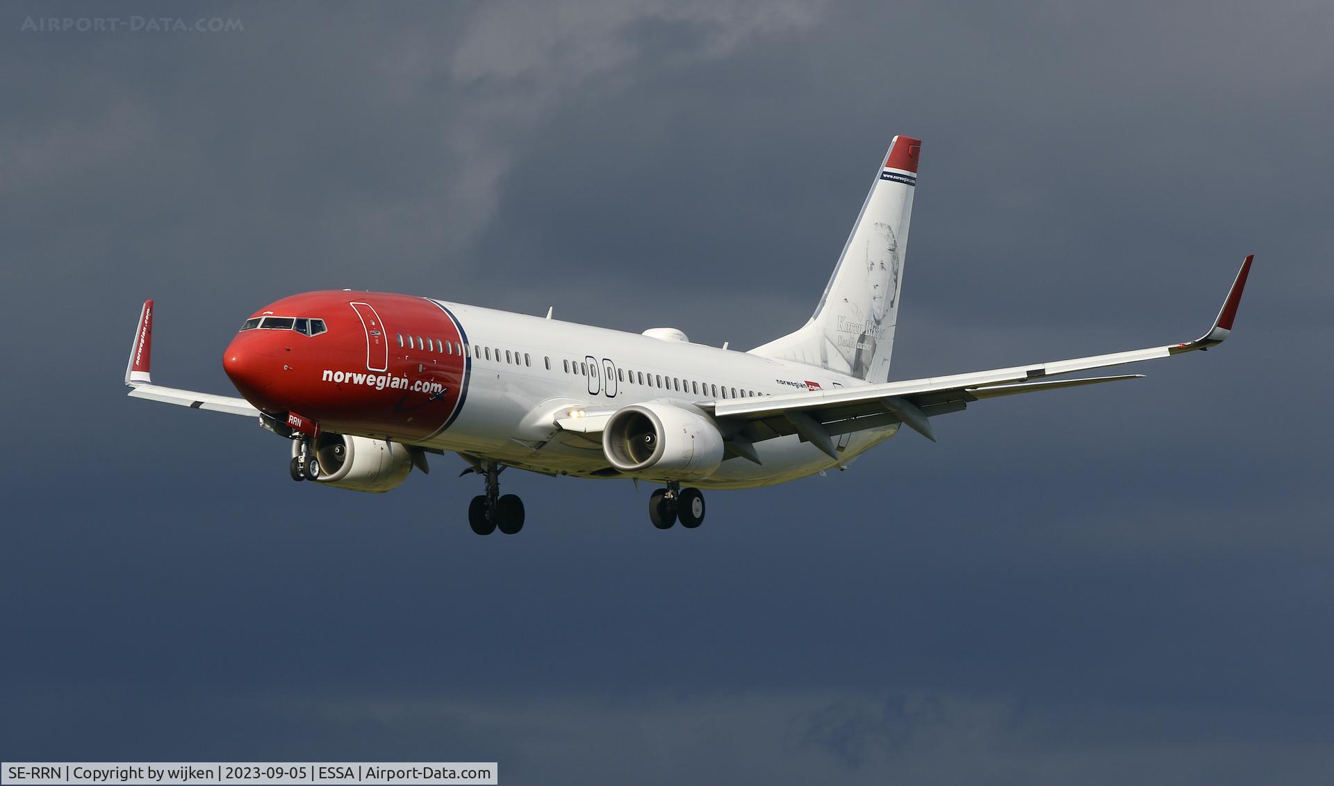 SE-RRN, 2011 Boeing 737-8JP C/N 39006, Rwy 26