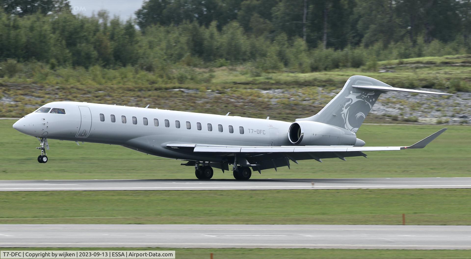 T7-DFC, 2023 Bombardier BD-700-2A12 Global 7500 C/N 70131, Rwy 01R