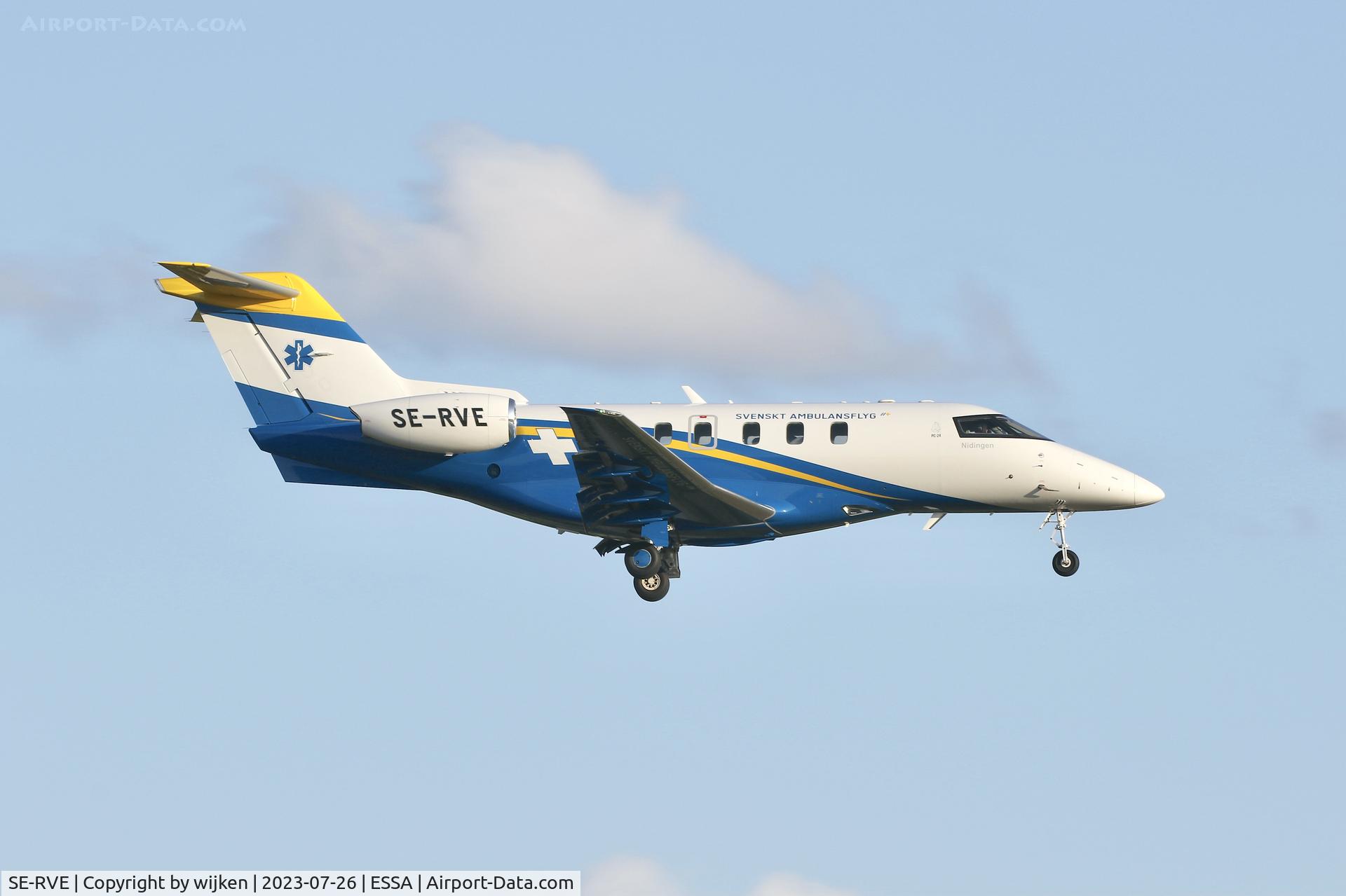 SE-RVE, 2020 Pilatus PC-24 C/N 210, Rwy 01L