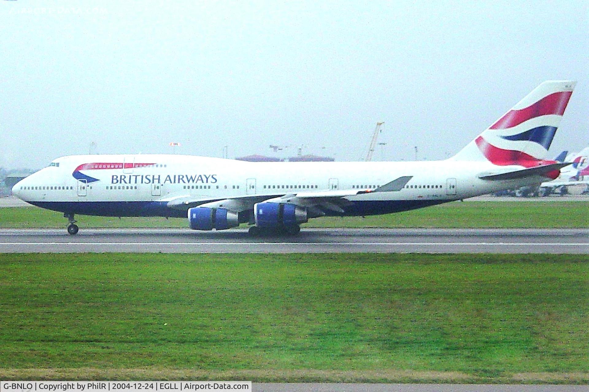 G-BNLO, 1990 Boeing 747-436 C/N 24057, G-BNLO 1990 B747-400 BA LHR 