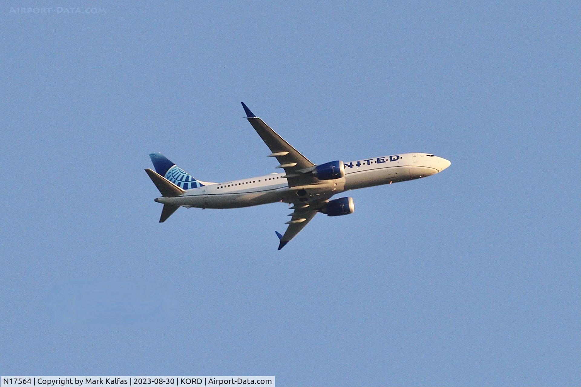 N17564, 2023 Boeing 737-9 MAX C/N 67188, B39M United Airlines Boeing 737-9 MAX N17564 UA419 FLL-ORD