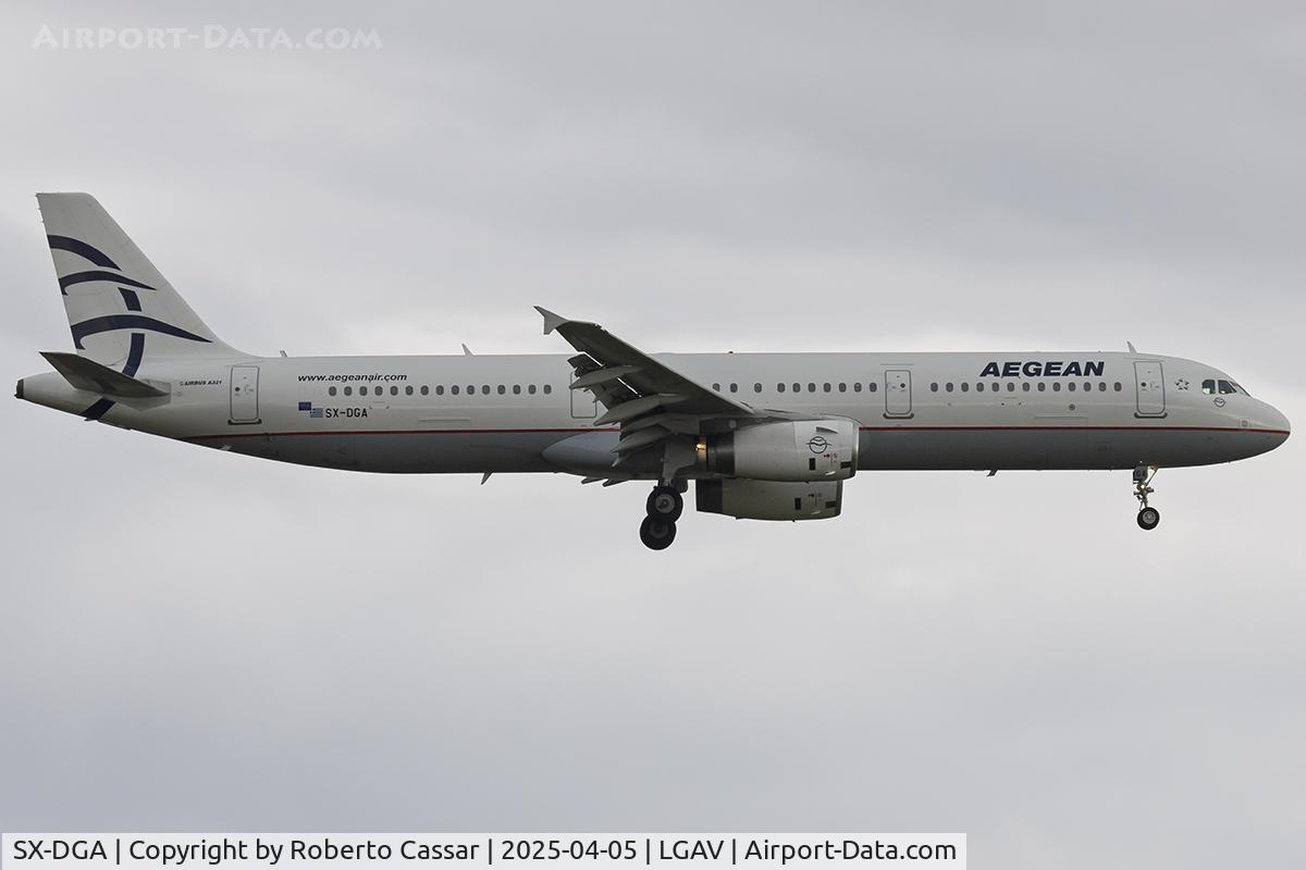 SX-DGA, 2009 Airbus A321-231 C/N 3878, Athens Eleftherios Venizelos Airport
