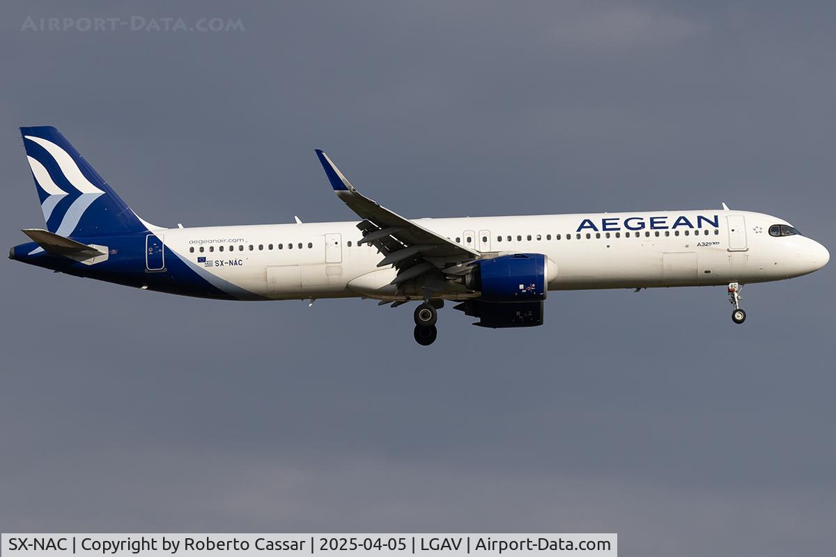SX-NAC, 2020 Airbus A321-271NX C/N 10189, Athens Eleftherios Venizelos Airport