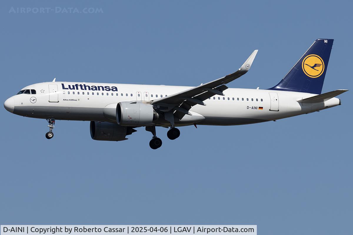 D-AINI, 2017 Airbus A320-271NEO C/N 7710, Athens Eleftherios Venizelos Airport
