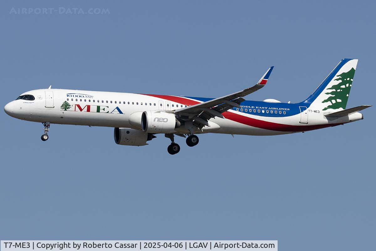 T7-ME3, 2020 Airbus A321-271NX C/N 10000, Athens Eleftherios Venizelos Airport