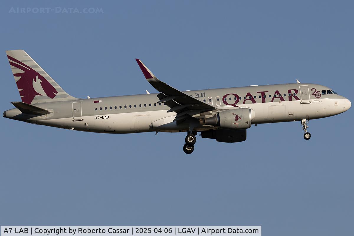 A7-LAB, 2015 Airbus A320-214 C/N 6467, Athens Eleftherios Venizelos Airport
