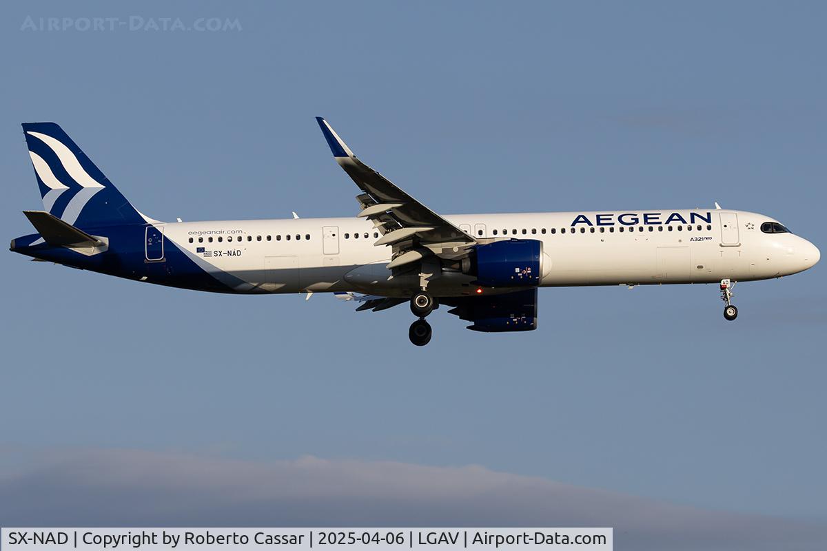 SX-NAD, 2021 Airbus A321-271NX C/N 10305, Athens Eleftherios Venizelos Airport