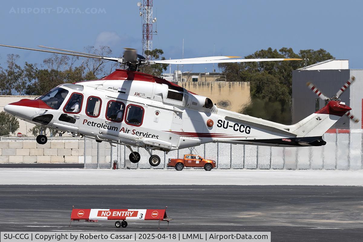 SU-CCG, 2017 Agusta Westland AW139 C/N 41530, Runway 31