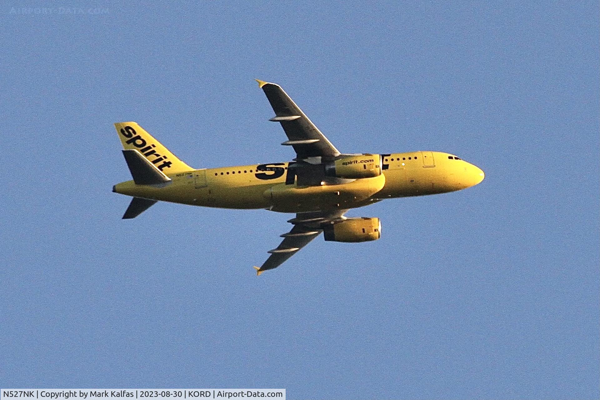 N527NK, 2007 Airbus A319-132 C/N 2978, A319 Spirit Airlines AIRBUS A319-132 N527NK, NK322 MCO-ORD