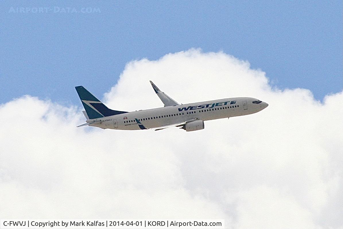 C-FWVJ, 2011 Boeing 737-8CT C/N 37962, B738 WestJet Boeing 737-8CT, C-FWVJ Departing KPSP