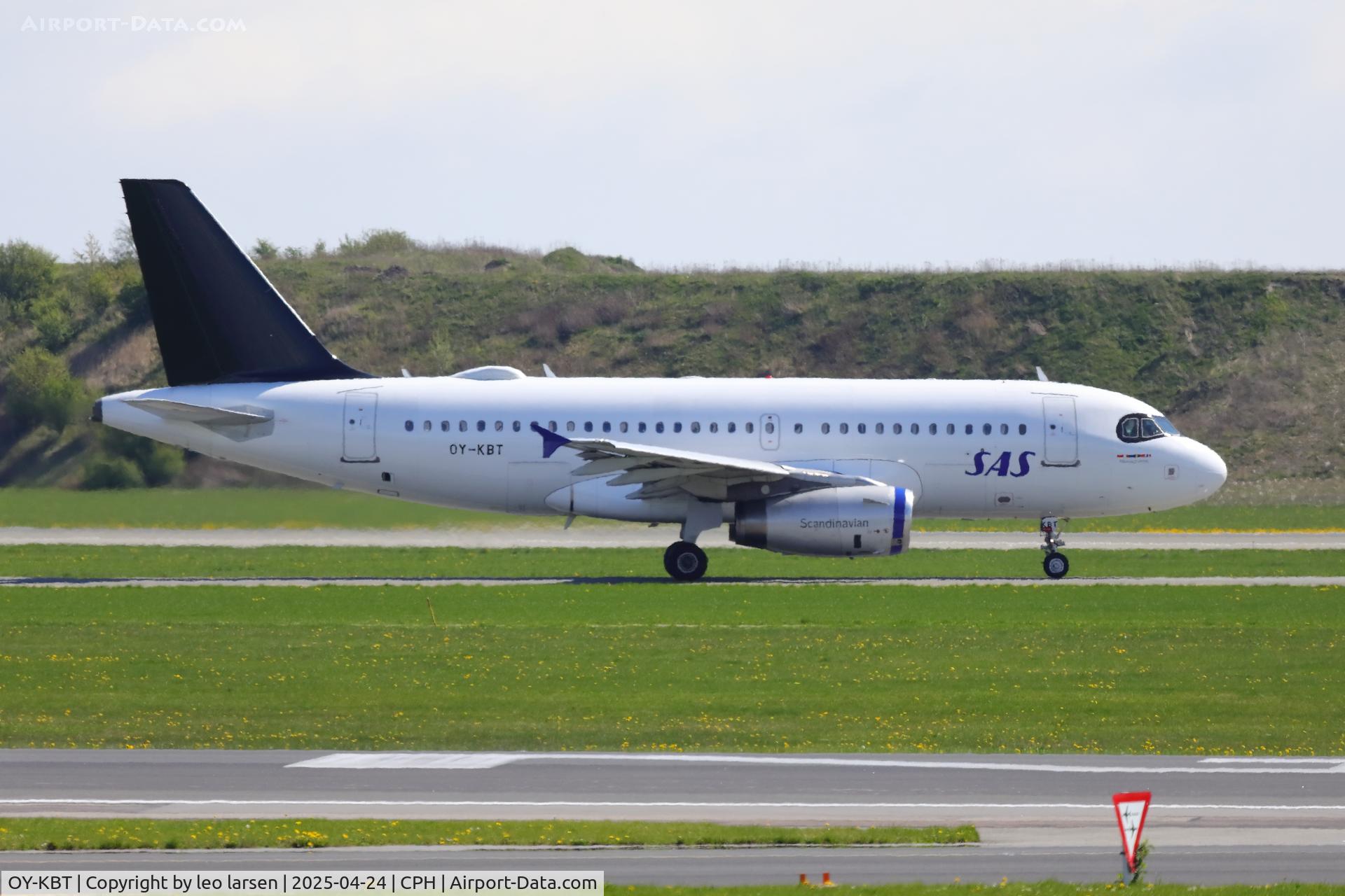OY-KBT, 2007 Airbus A319-131 C/N 3292, Copenhagen 24.4.2025