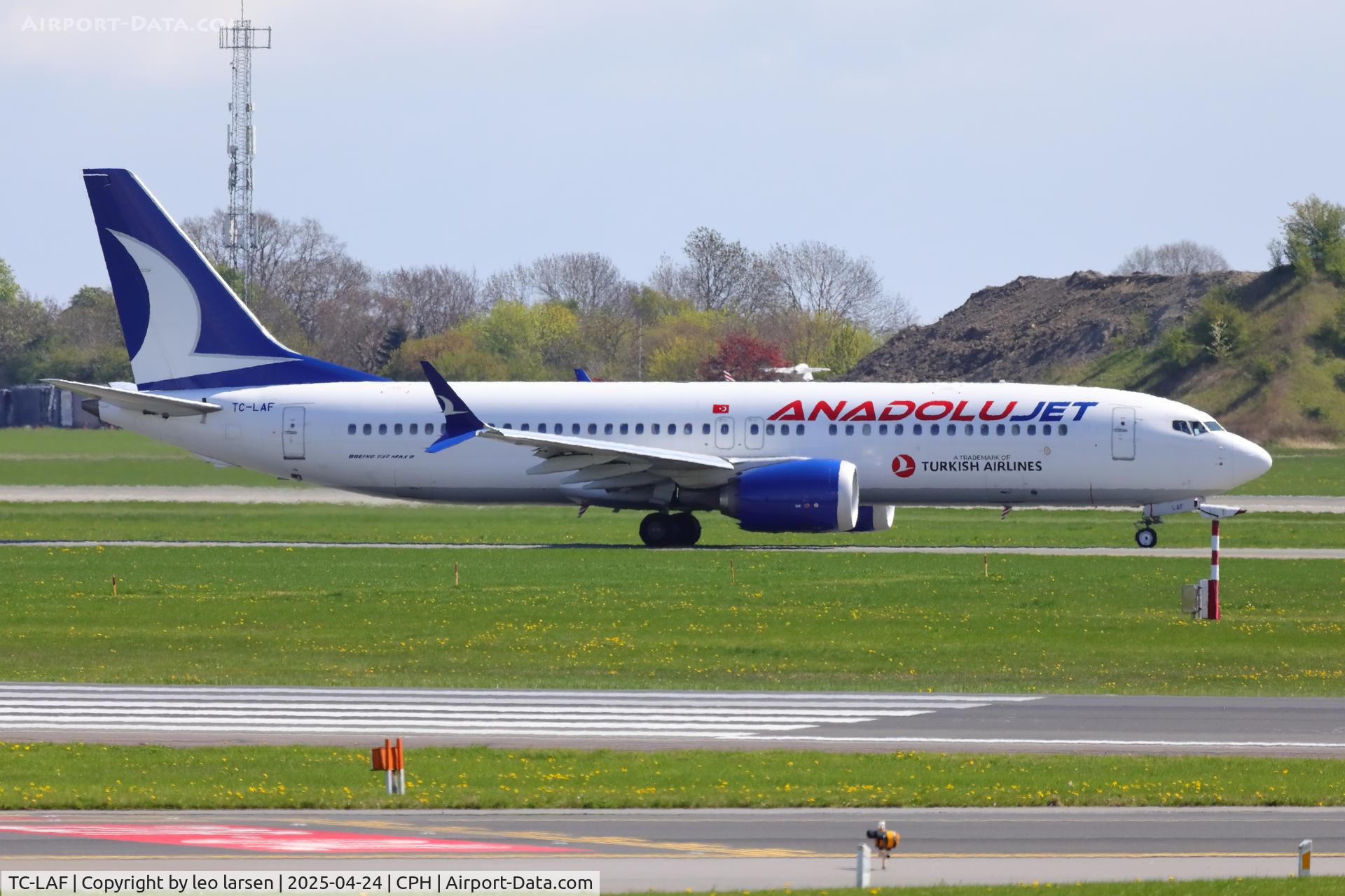 TC-LAF, 2022 Boeing 737-8-MAX C/N 65741, Copenhagen 24.4.2025