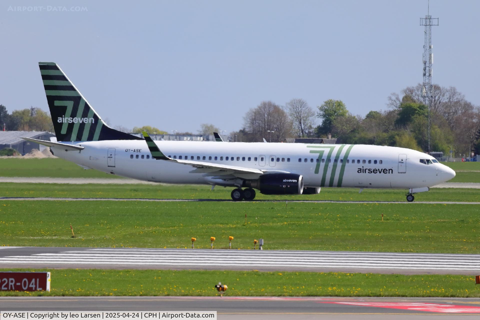 OY-ASE, 2007 Boeing B737-8FH C/N 35101, Copenhagen 24.4.2025