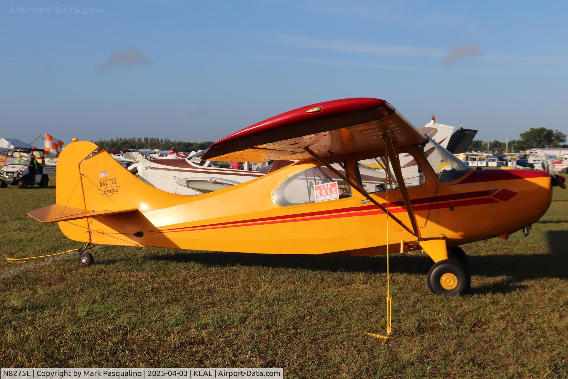 N8275E, Aeronca 7AC Champion C/N 7AC-1398, Aeronca 7AC