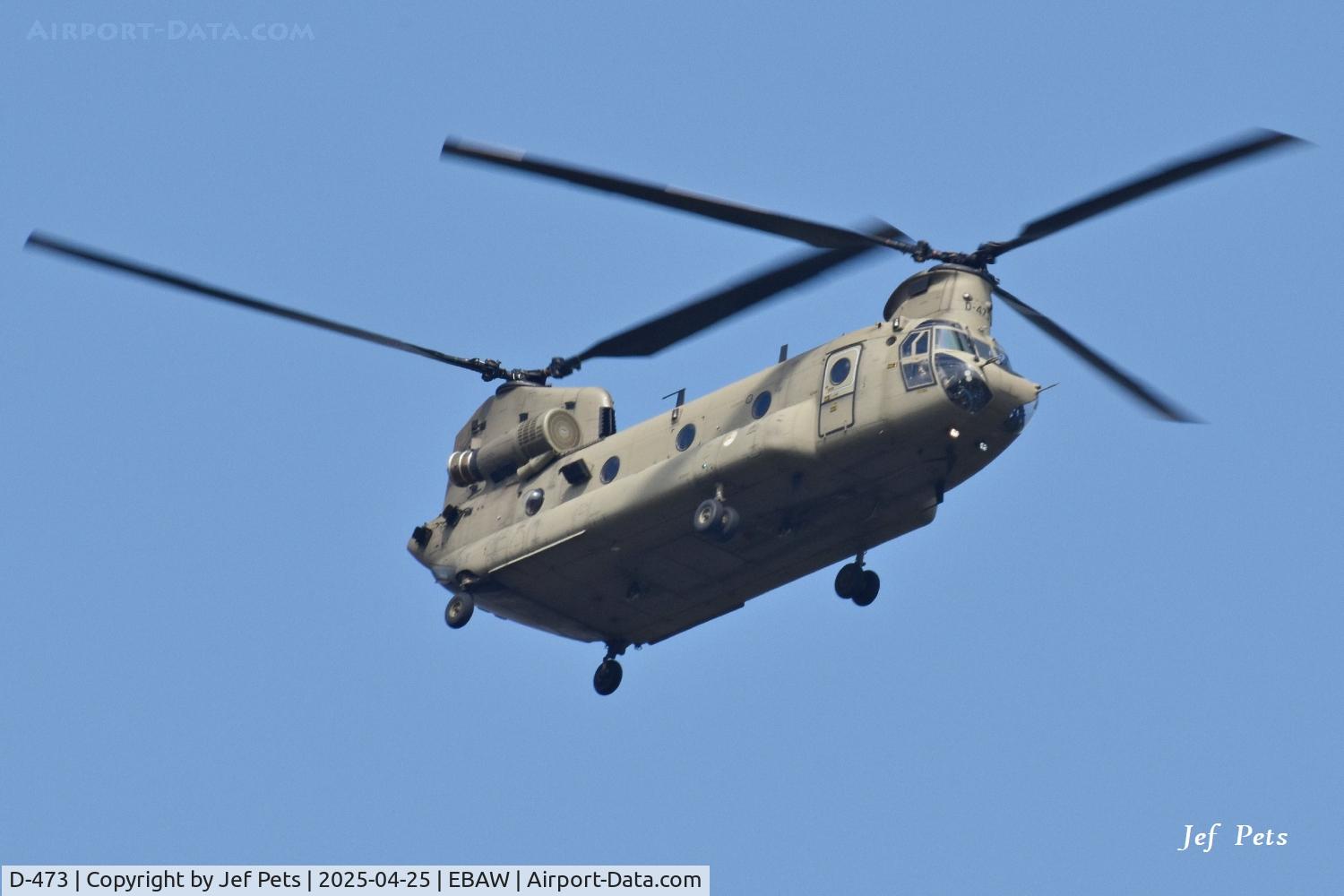 D-473, 2020 Boeing CH-47F Chinook C/N M.7473, D-473 at Antwerp Airport.