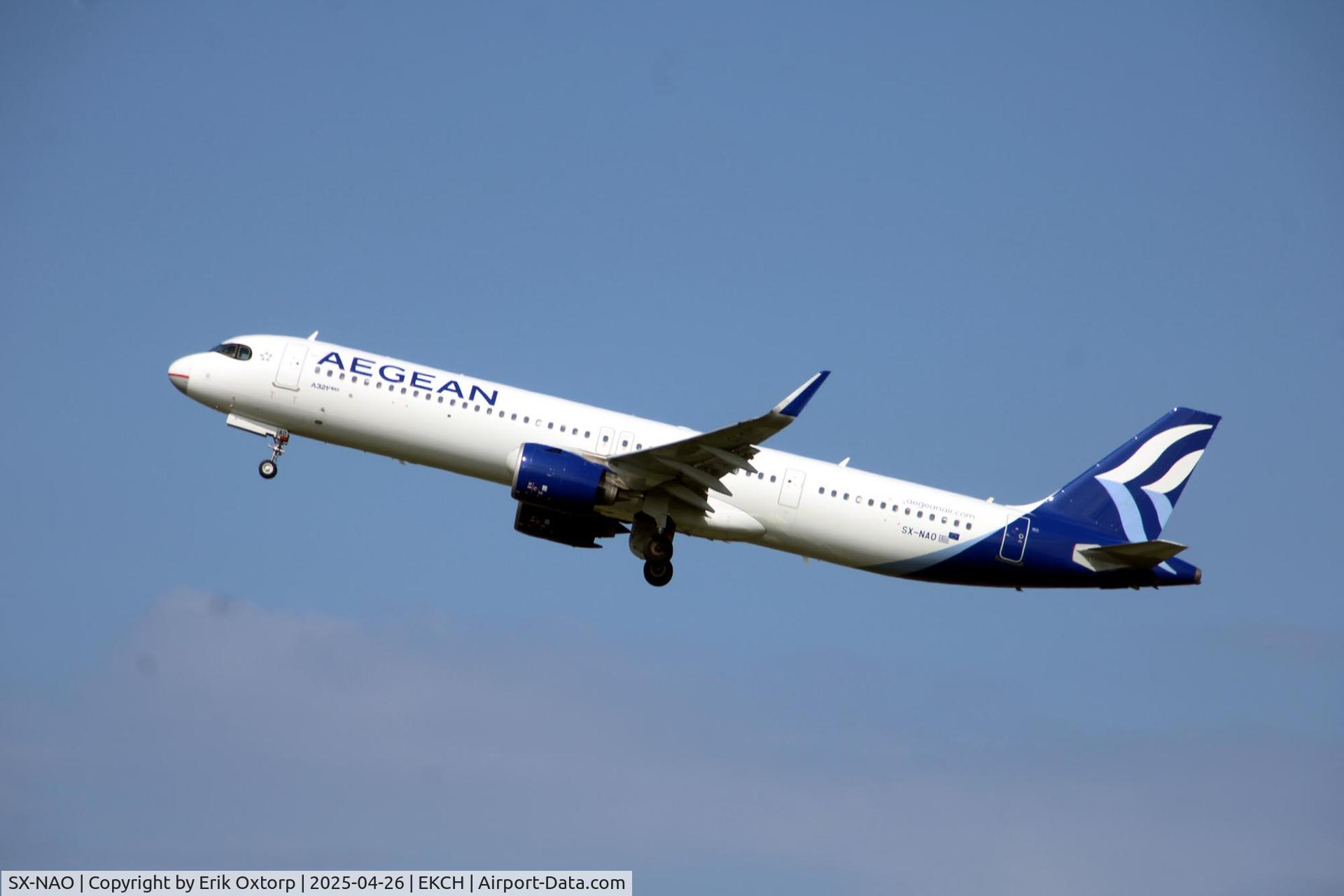SX-NAO, 2024 Airbus A321-271NX C/N 11827, SX-NAO takeoff rw22R