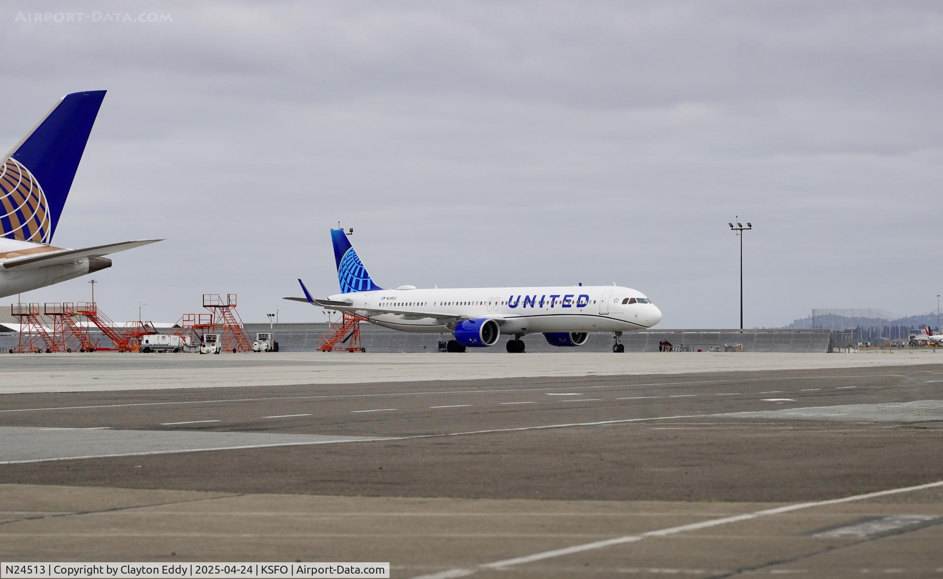 N24513, 2024 Airbus A321- 271NX C/N 11850, SFO 2025