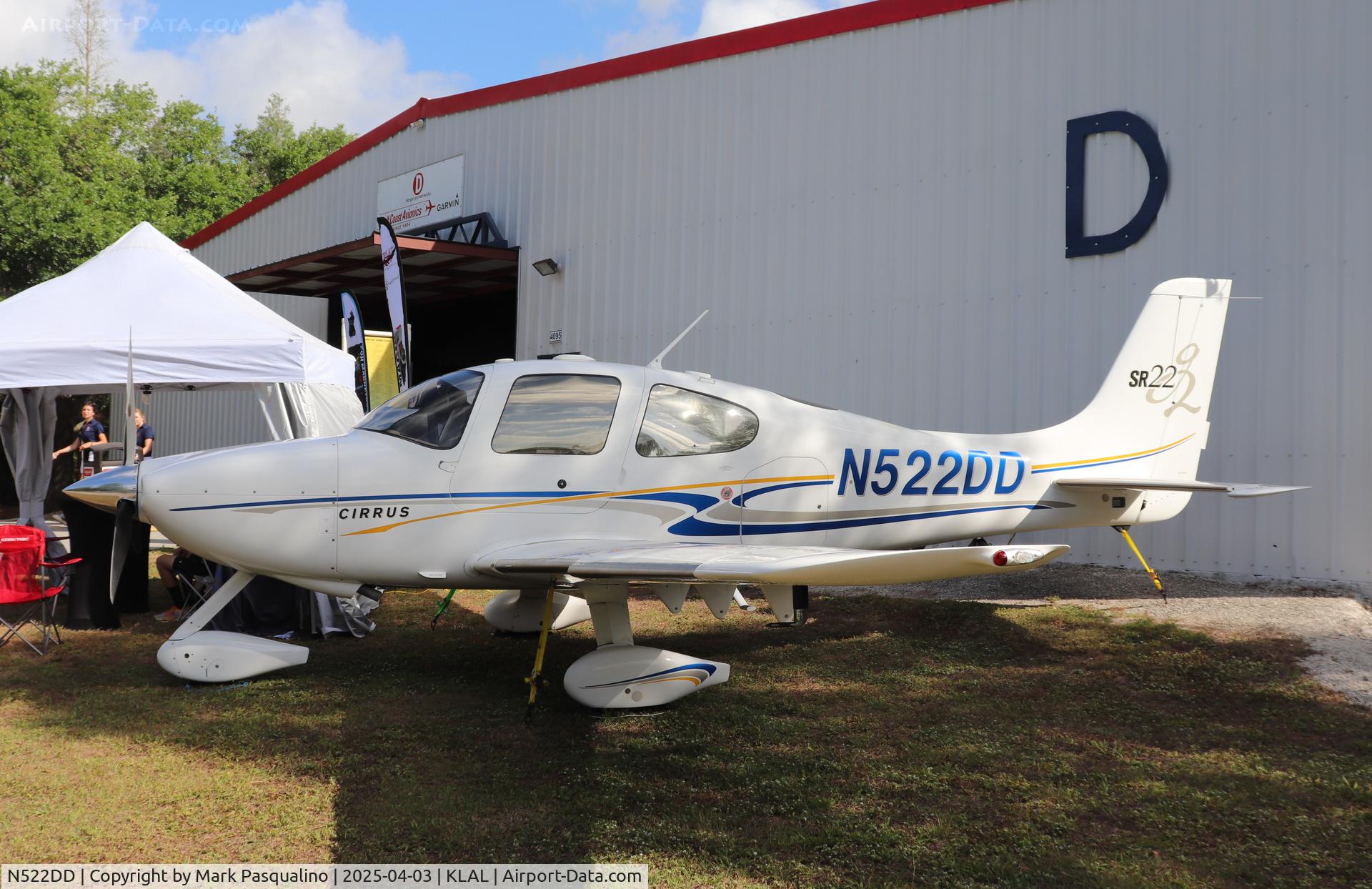 N522DD, 2005 Cirrus SR22 C/N 1322, Cirrus SR22