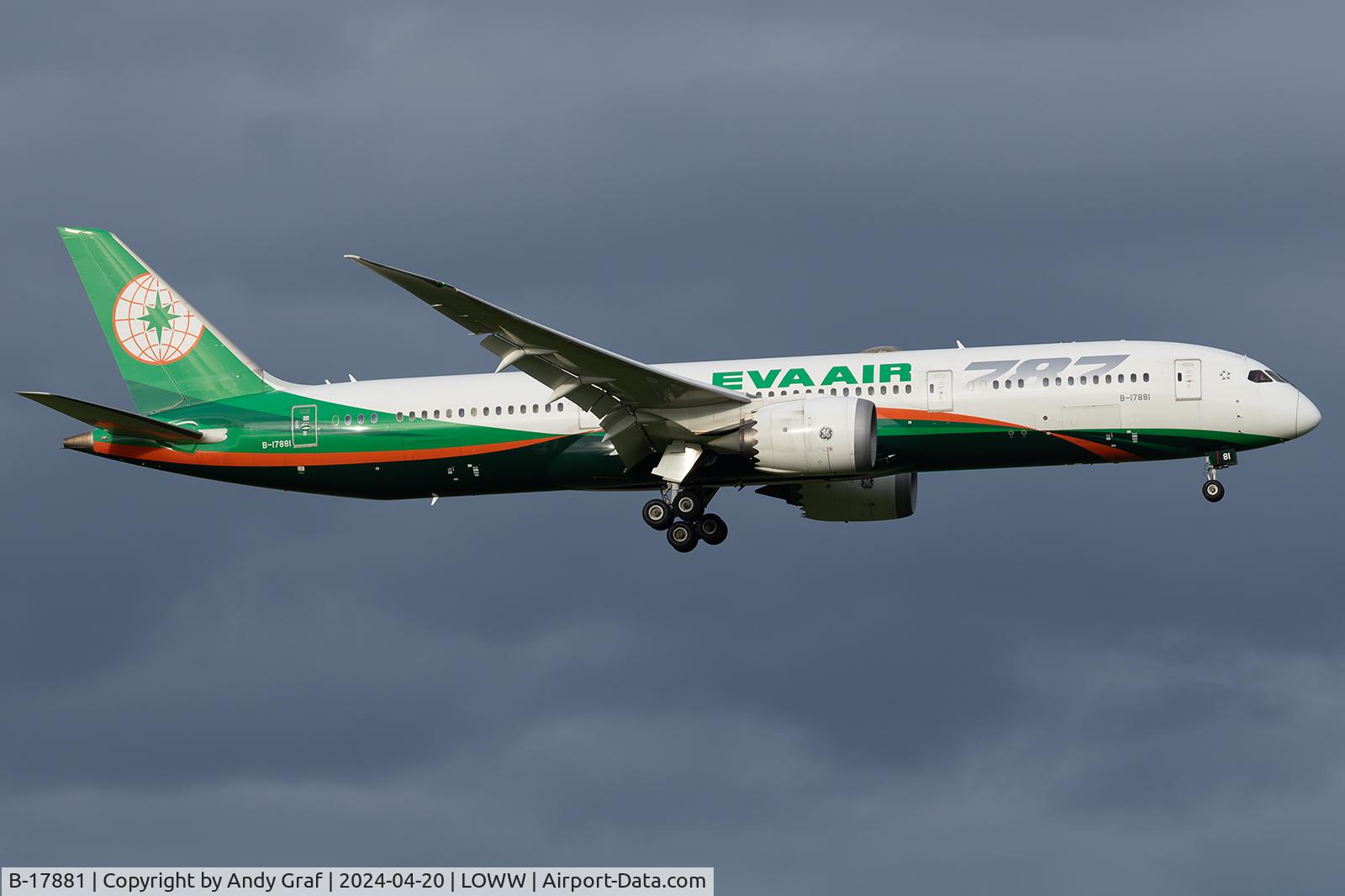B-17881, 2018 Boeing 787-9 Dreamliner C/N 39295, Eva Air 787-9