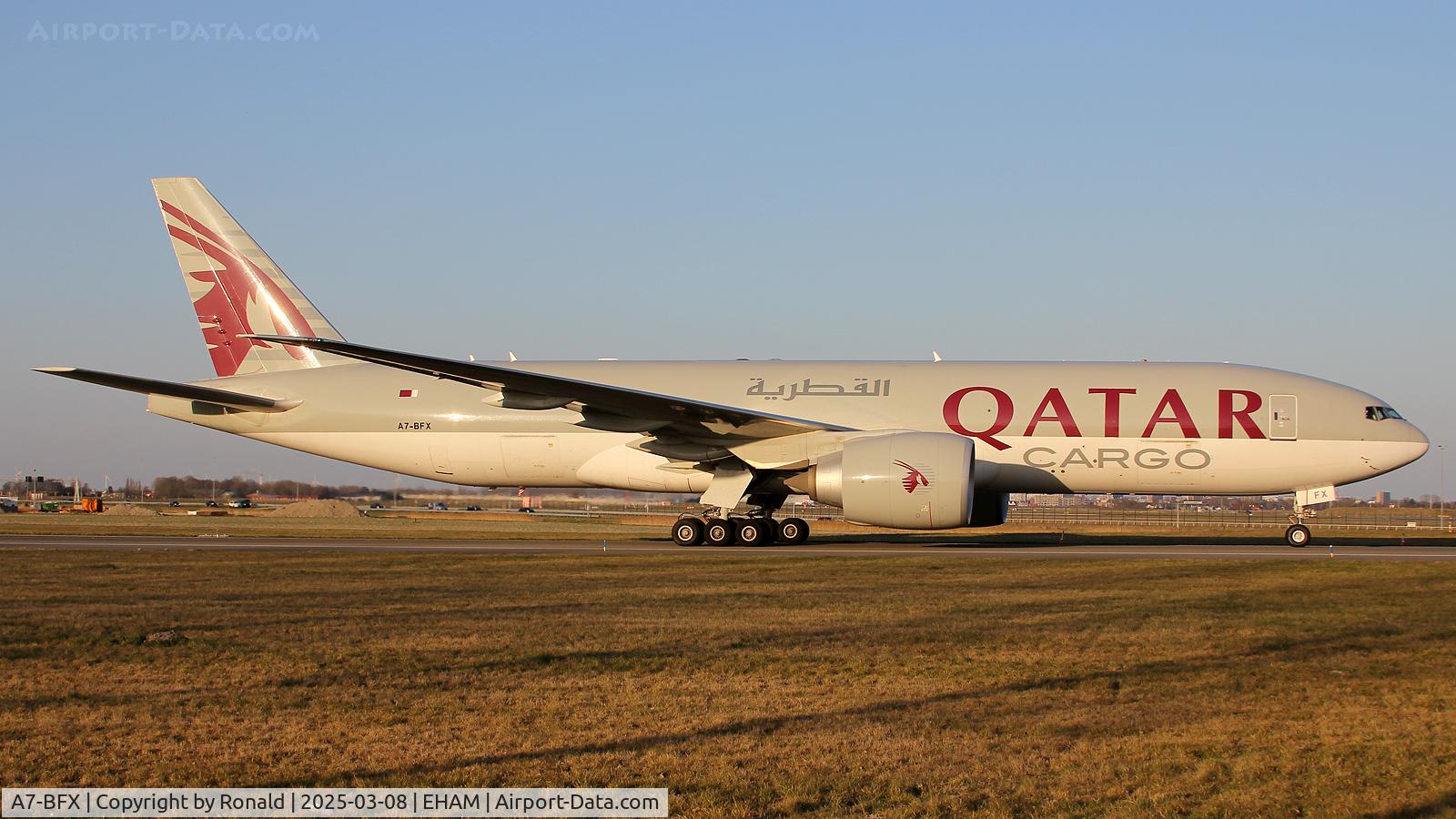 A7-BFX, 2020 Boeing 777-7F C/N 66870, at eham