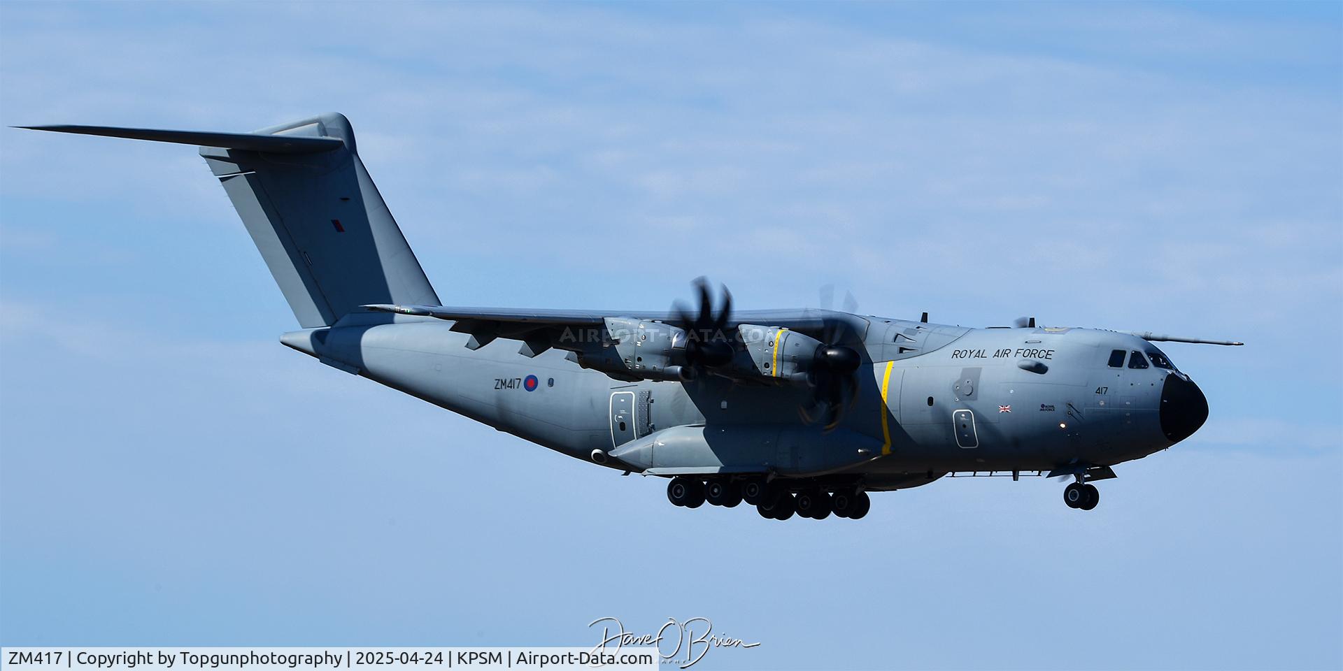 ZM417, 2017 Airbus A400M Atlas C.1 C/N 060, ASCOT4232