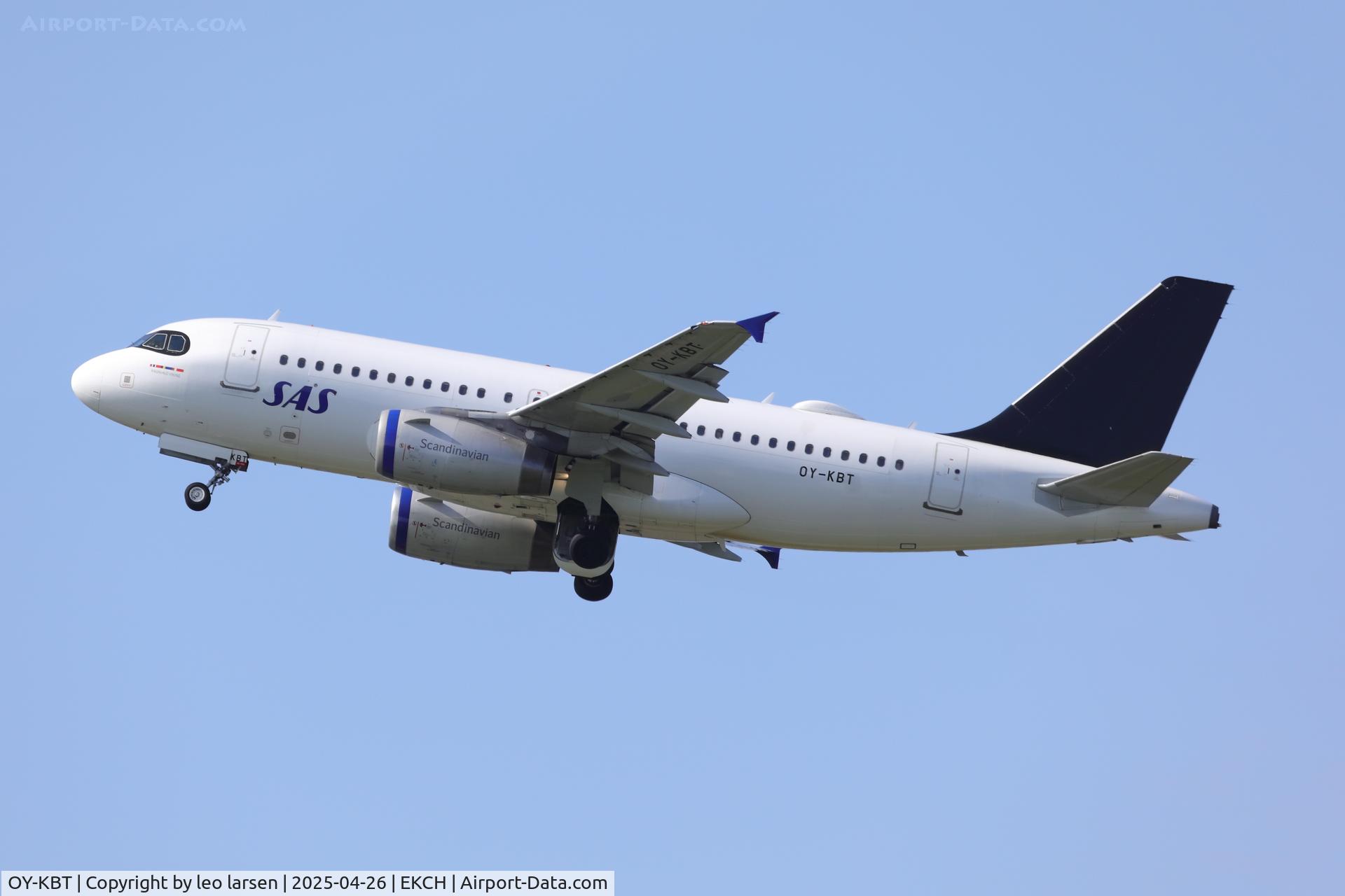 OY-KBT, 2007 Airbus A319-131 C/N 3292, Copenhagen 26.4.2025