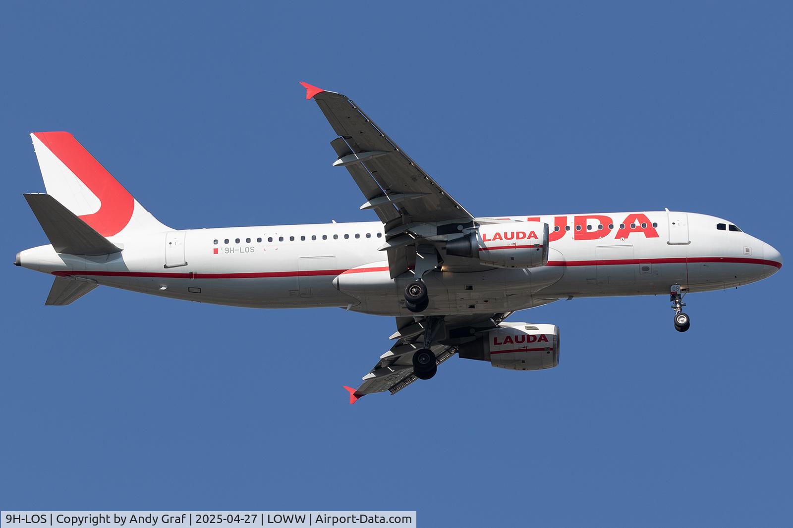 9H-LOS, 2007 Airbus A320-214 C/N 3153, Lauda A320