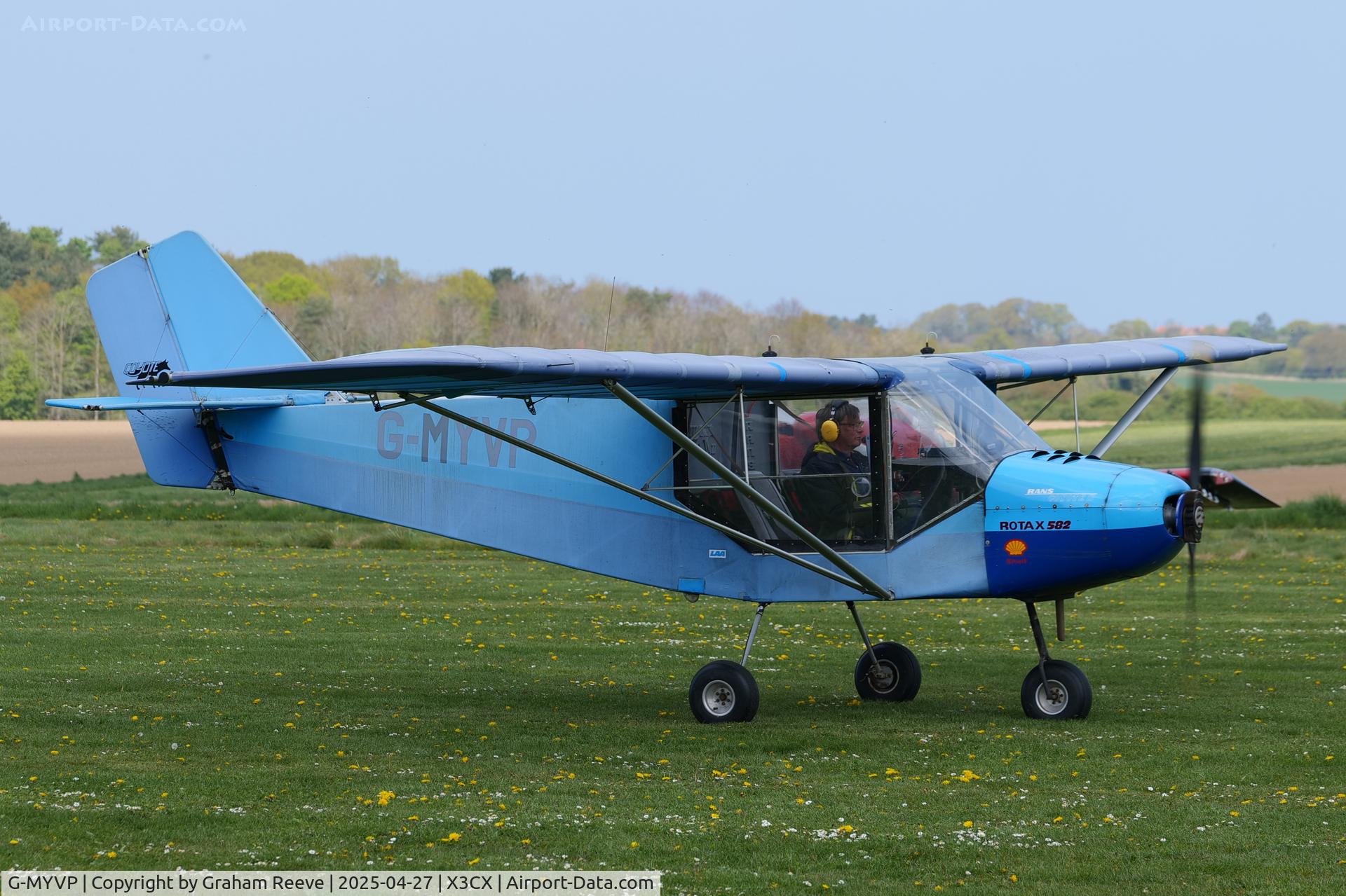 G-MYVP, 1995 Rans S-6ESD Coyote II C/N PFA 204-12828, Just landed at Northrepps.