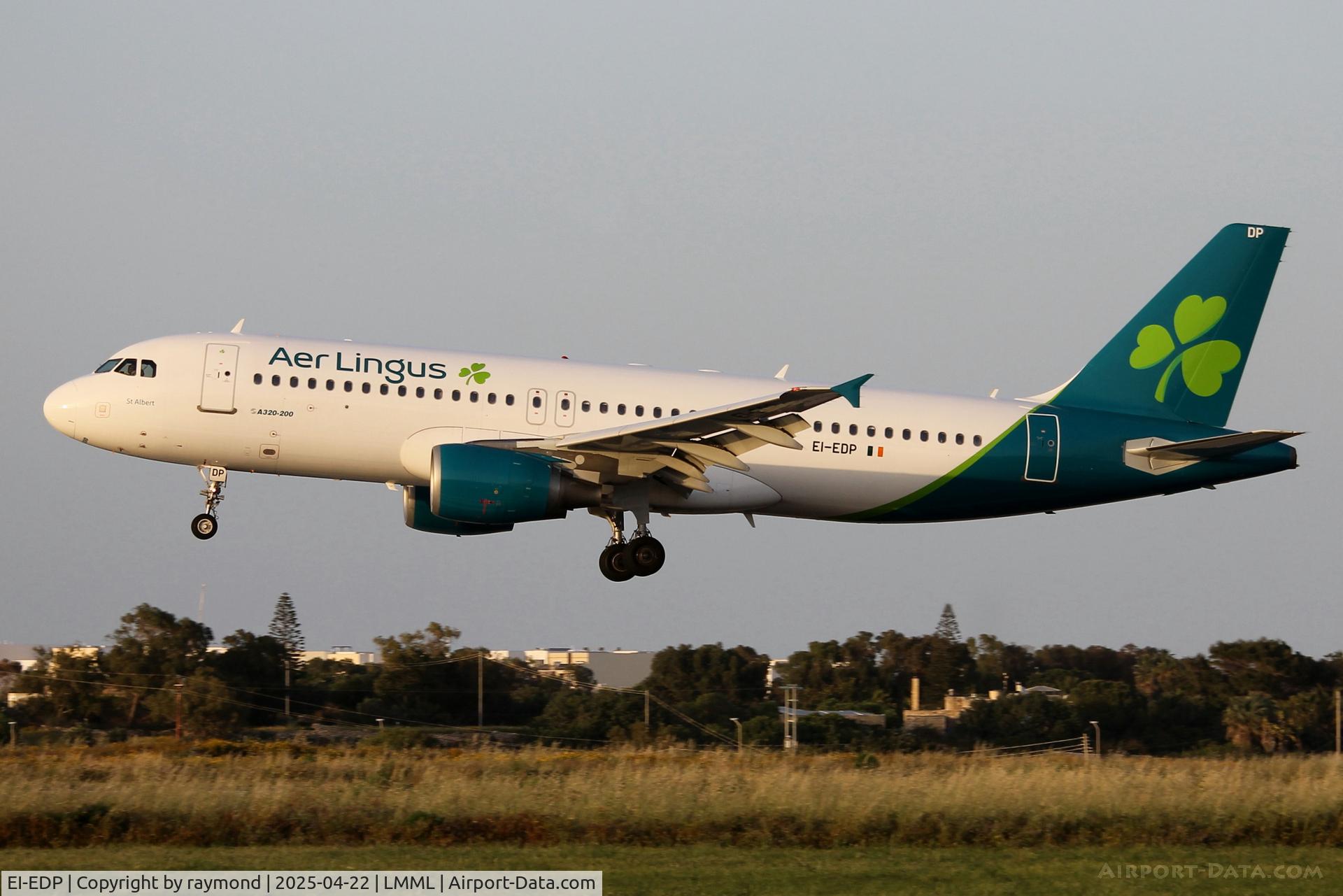 EI-EDP, 2009 Airbus A320-216 C/N 3781, Airbus A320-216 reg EI-EDP of Aer Lingus on final approach RW31 Malta.