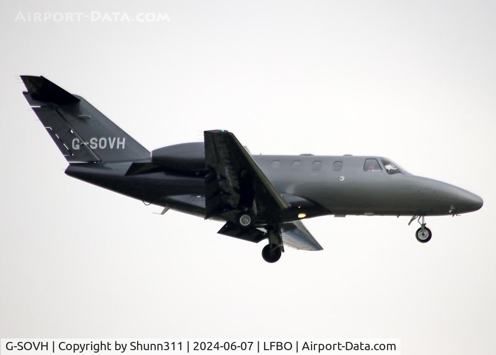 G-SOVH, 2009 Cessna 525 CitationJet CJ1+ C/N 525-0675, Landing rwy 32L